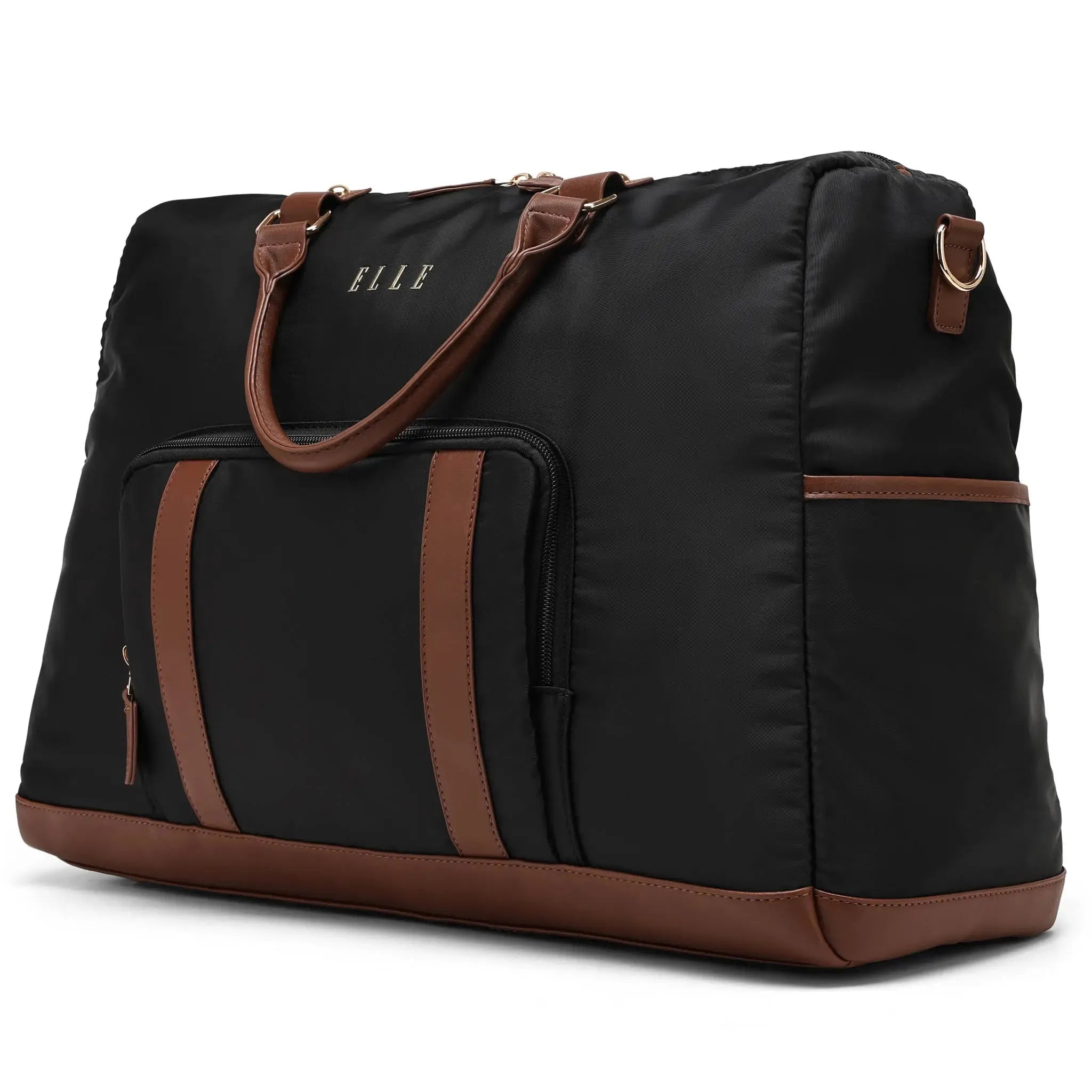 Luxe Journey 30L Reisetasche aus Twill und veganem Leder