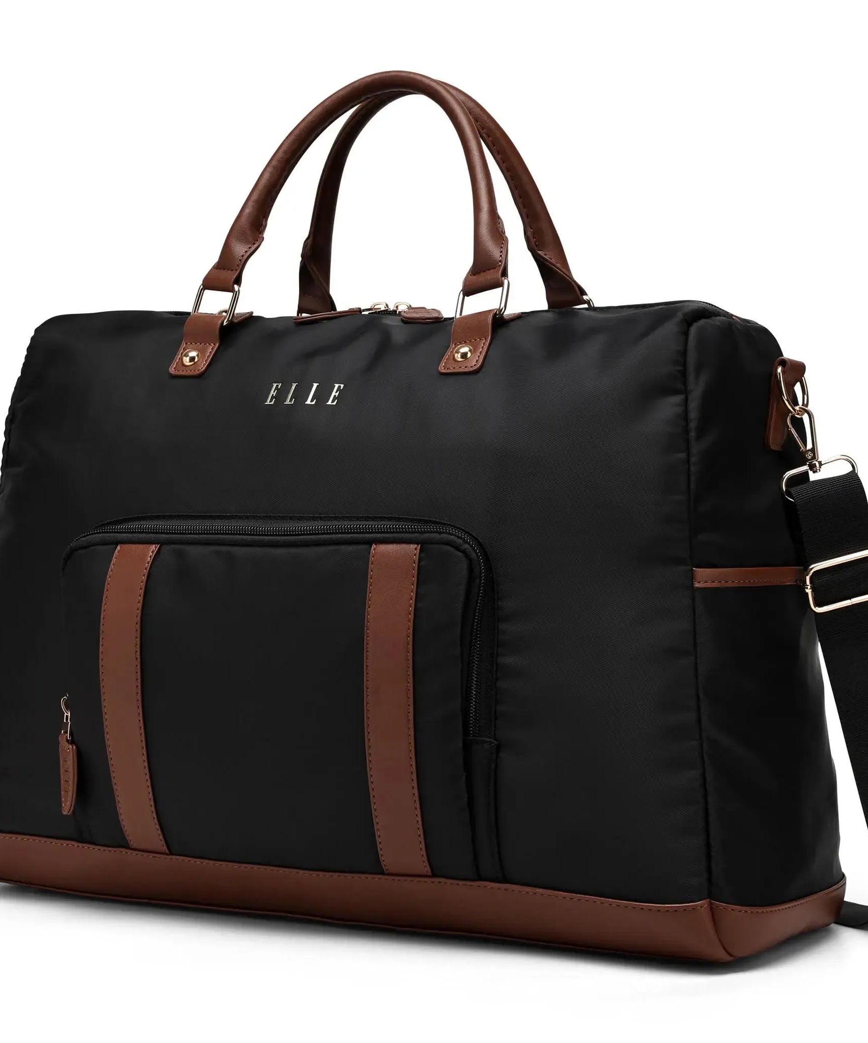 Luxe Journey 30L Reisetasche aus Twill und veganem Leder