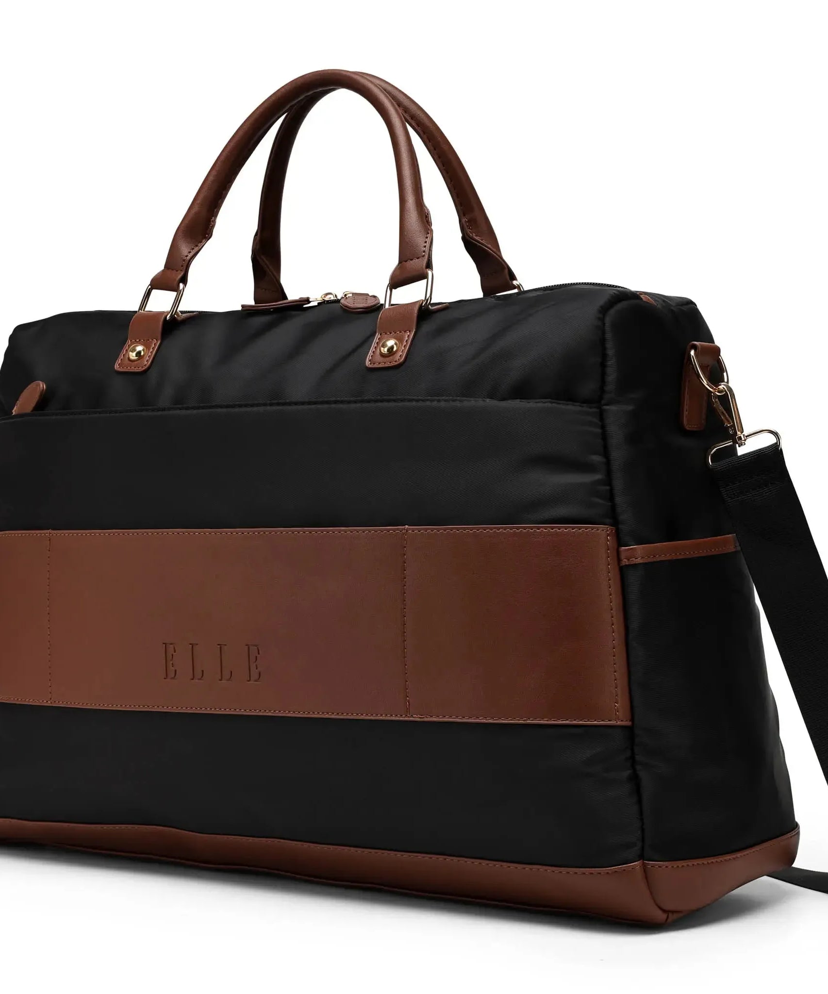 Luxe Journey 30L Reisetasche aus Twill und veganem Leder