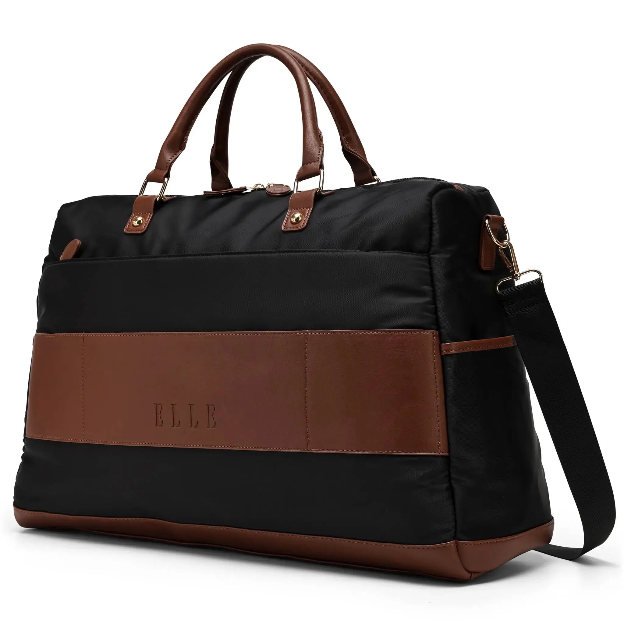 Luxe Journey 30L Reisetasche aus Twill und veganem Leder