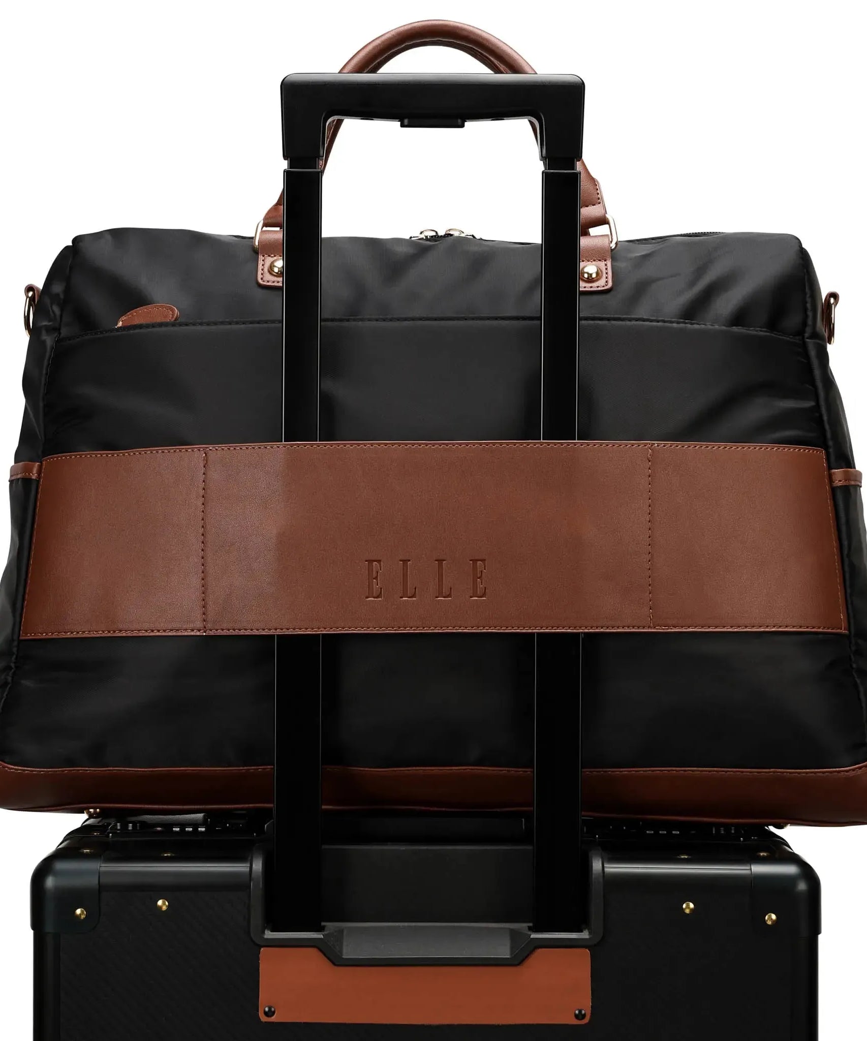 Luxe Journey 30L Reisetasche aus Twill und veganem Leder