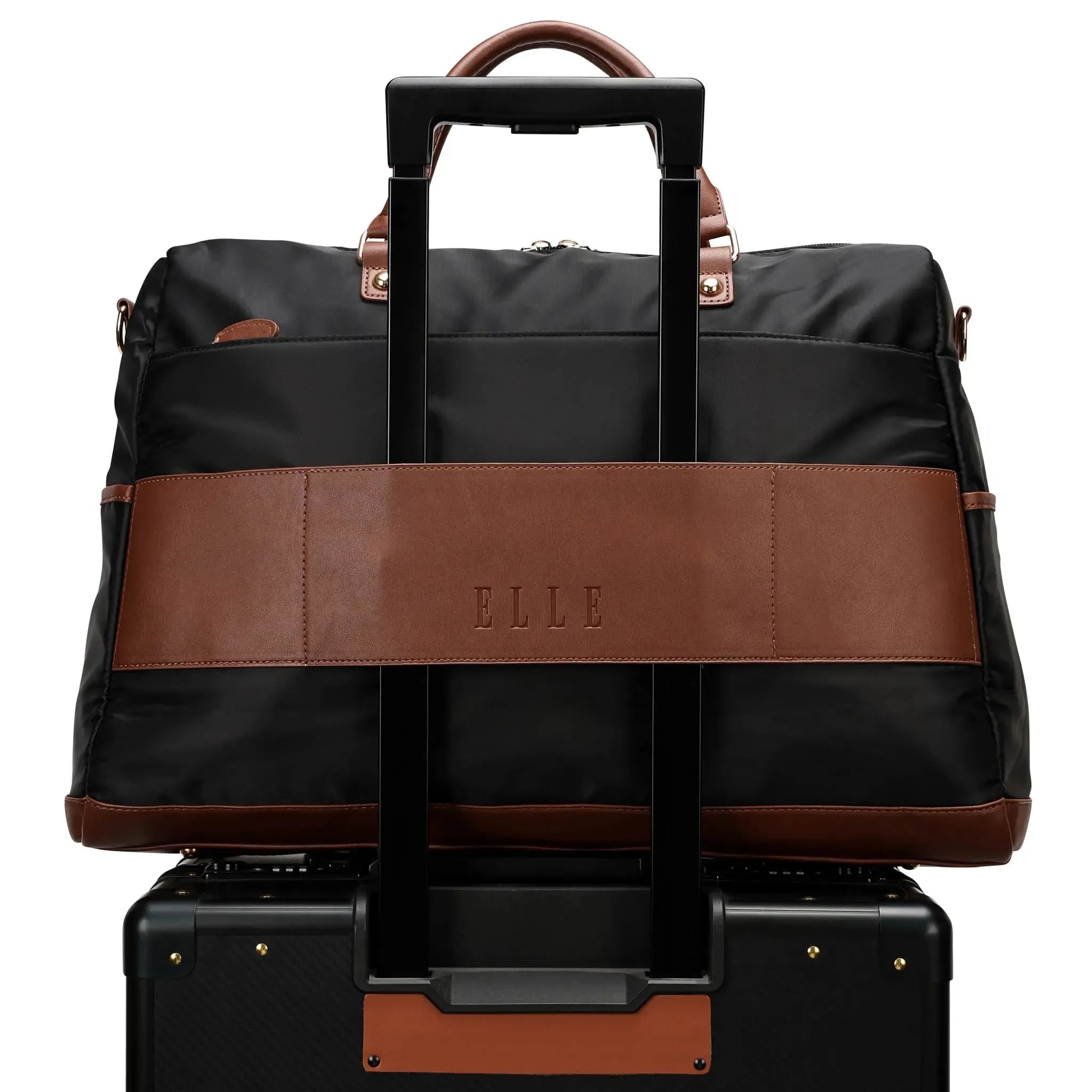 Luxe Journey 30L Reisetasche aus Twill und veganem Leder