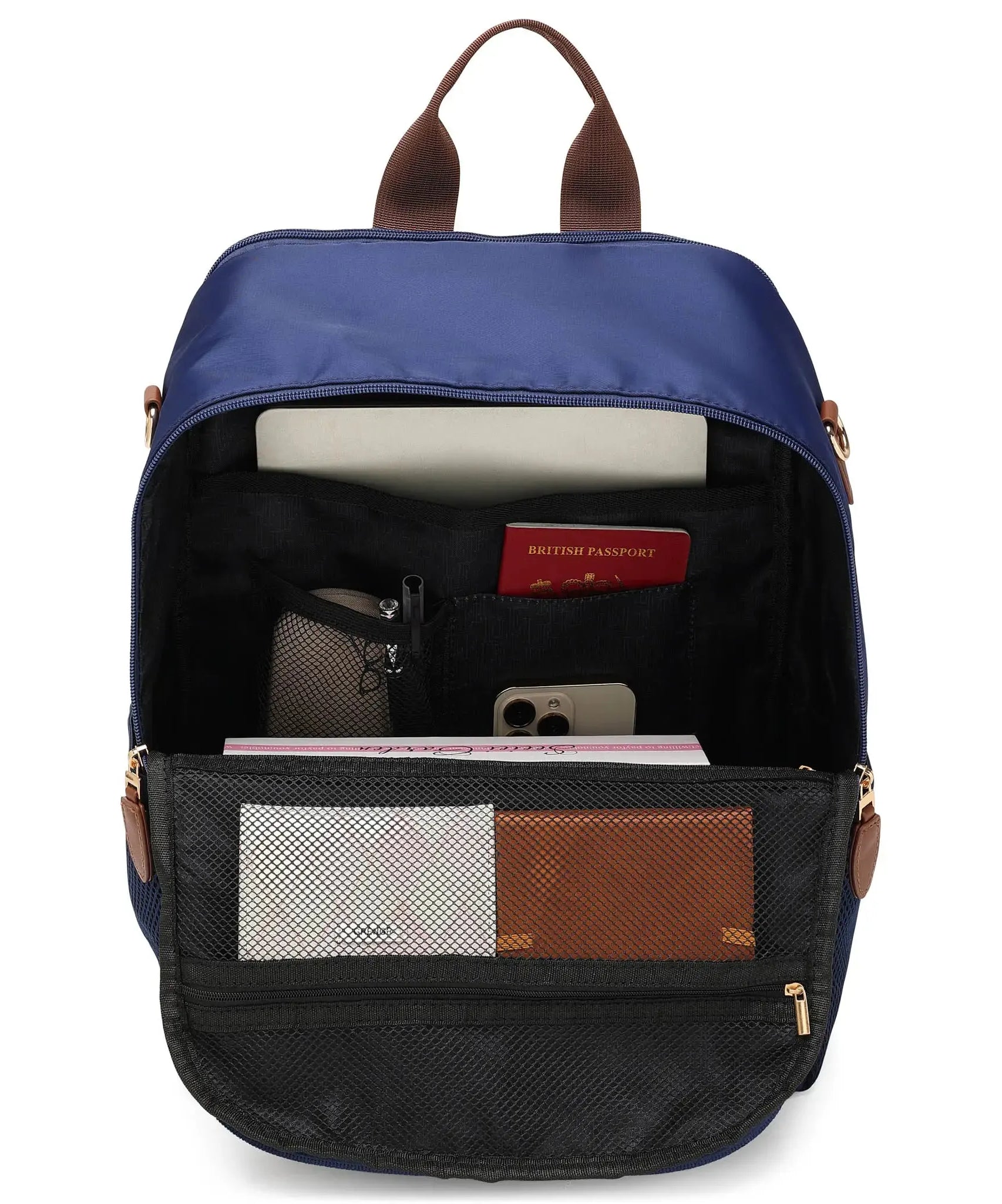 Luxe Journey 18L Rucksack aus Twill und veganem Leder