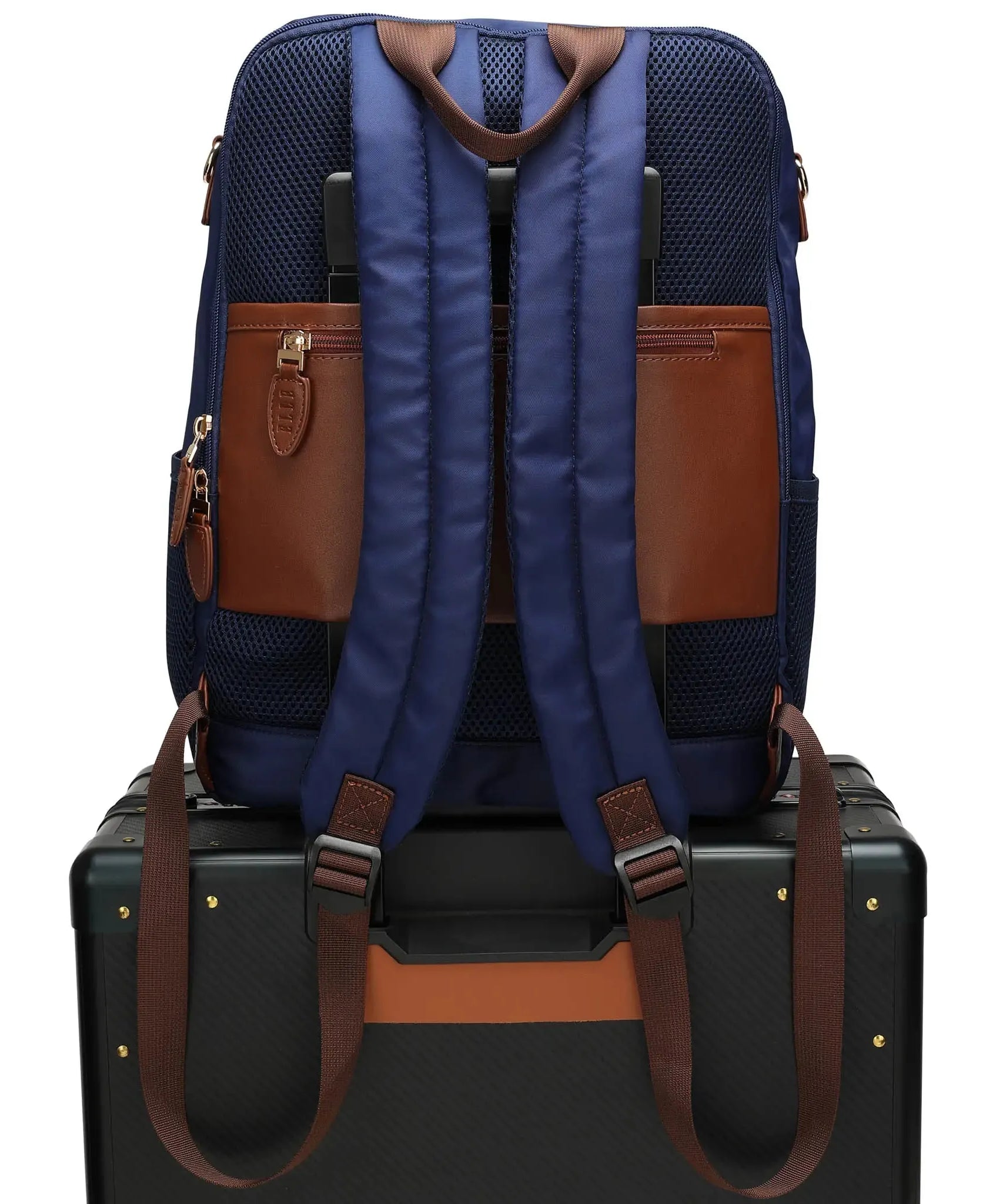Luxe Journey 18L Rucksack aus Twill und veganem Leder