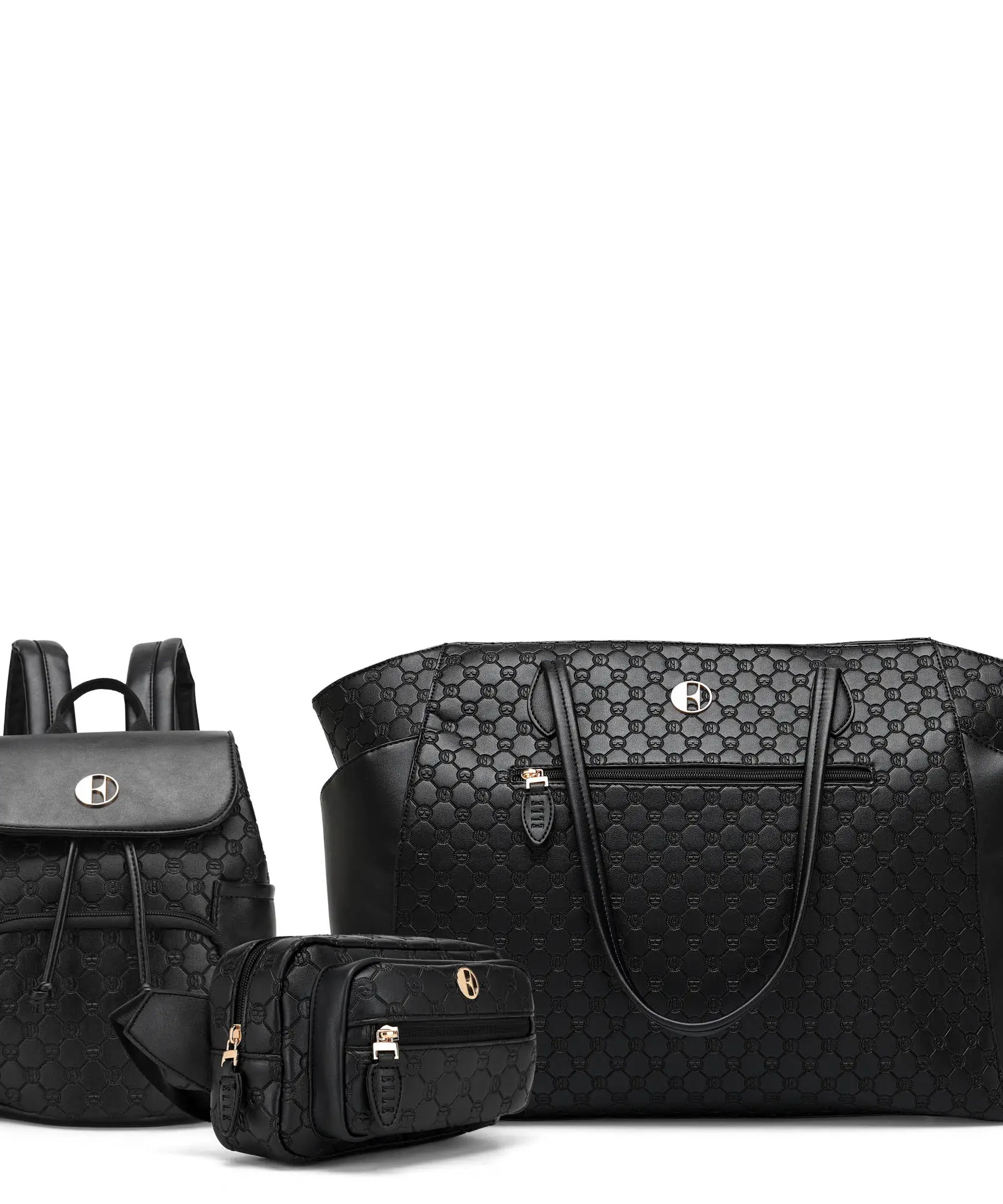 Compass 3-teiliges Weekender-, Rucksack- und Crossbody-Set