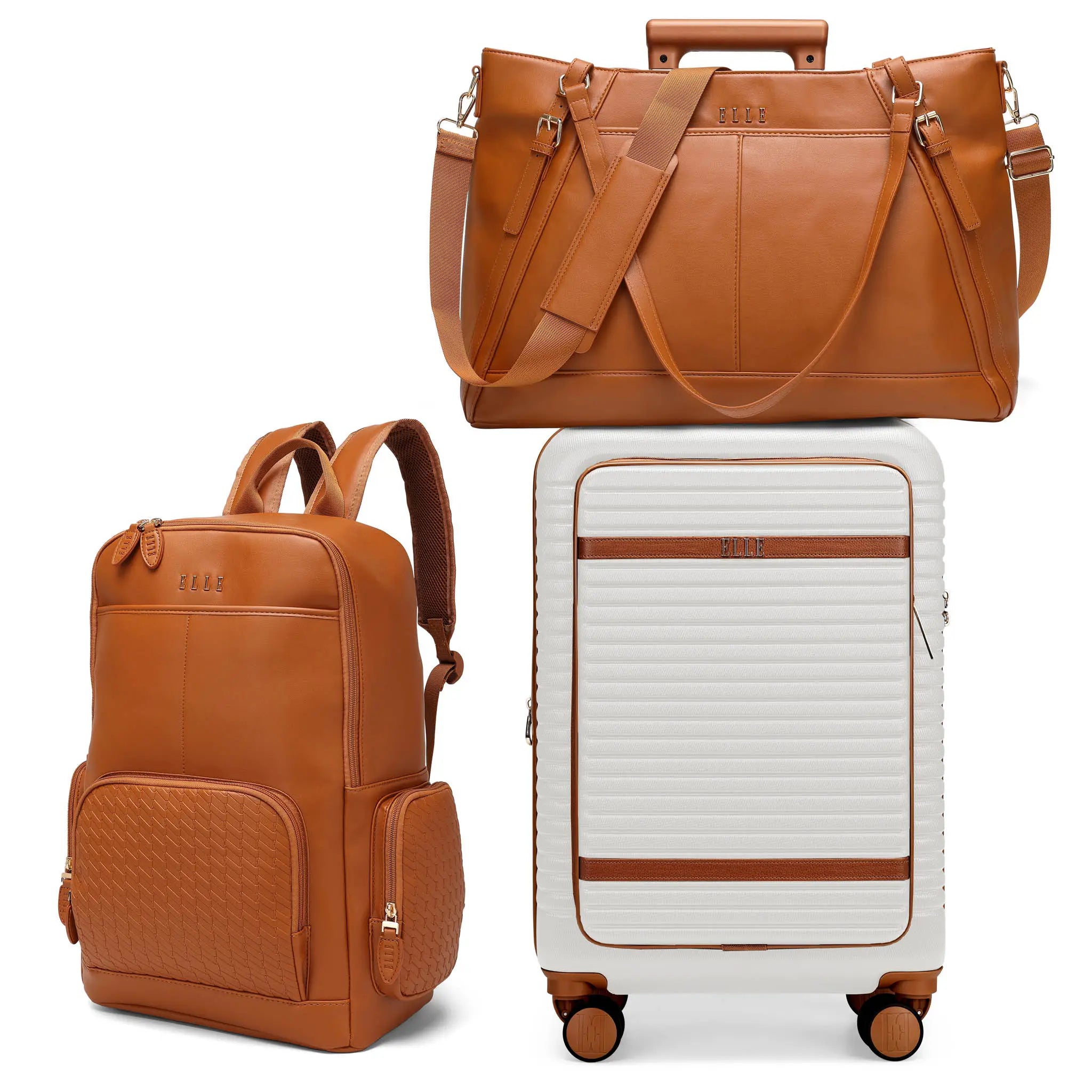 Leisure Escape Expandable 3 Piece Luggage Set