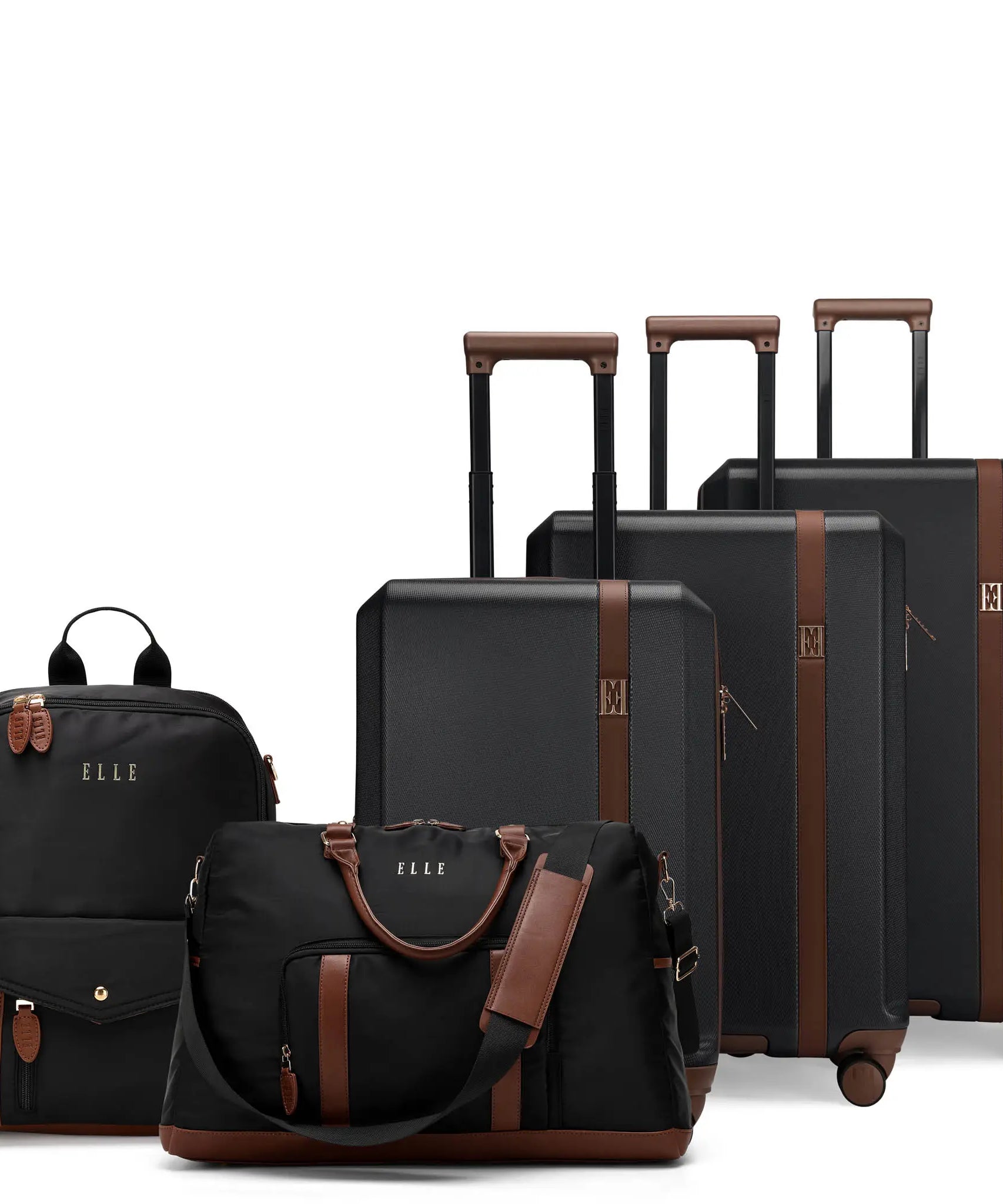Luxe Journey Erweiterbares 5-teiliges Retro-Gepäckset