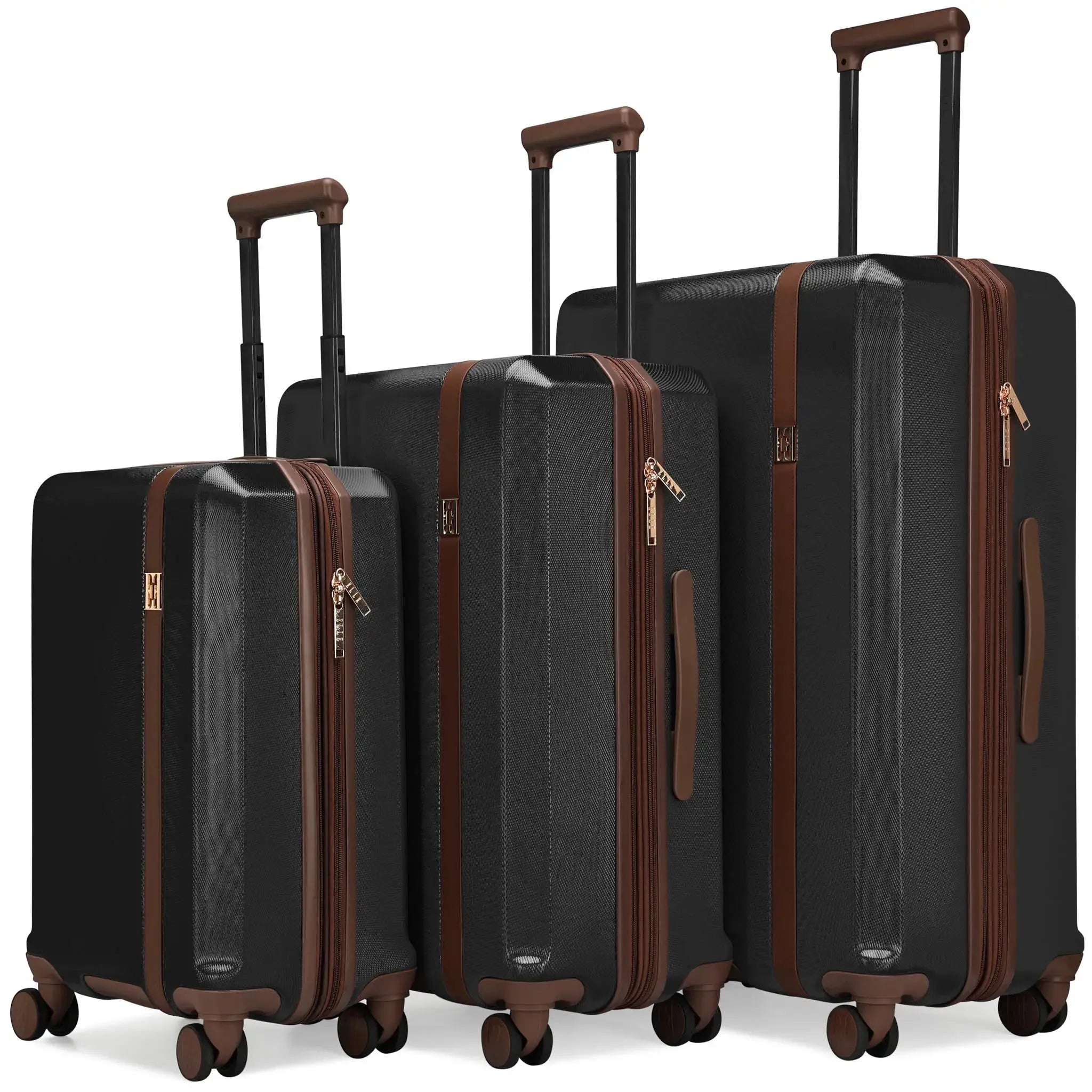 Luxe Journey 3-teiliges, erweiterbares Retro-Gepäckset