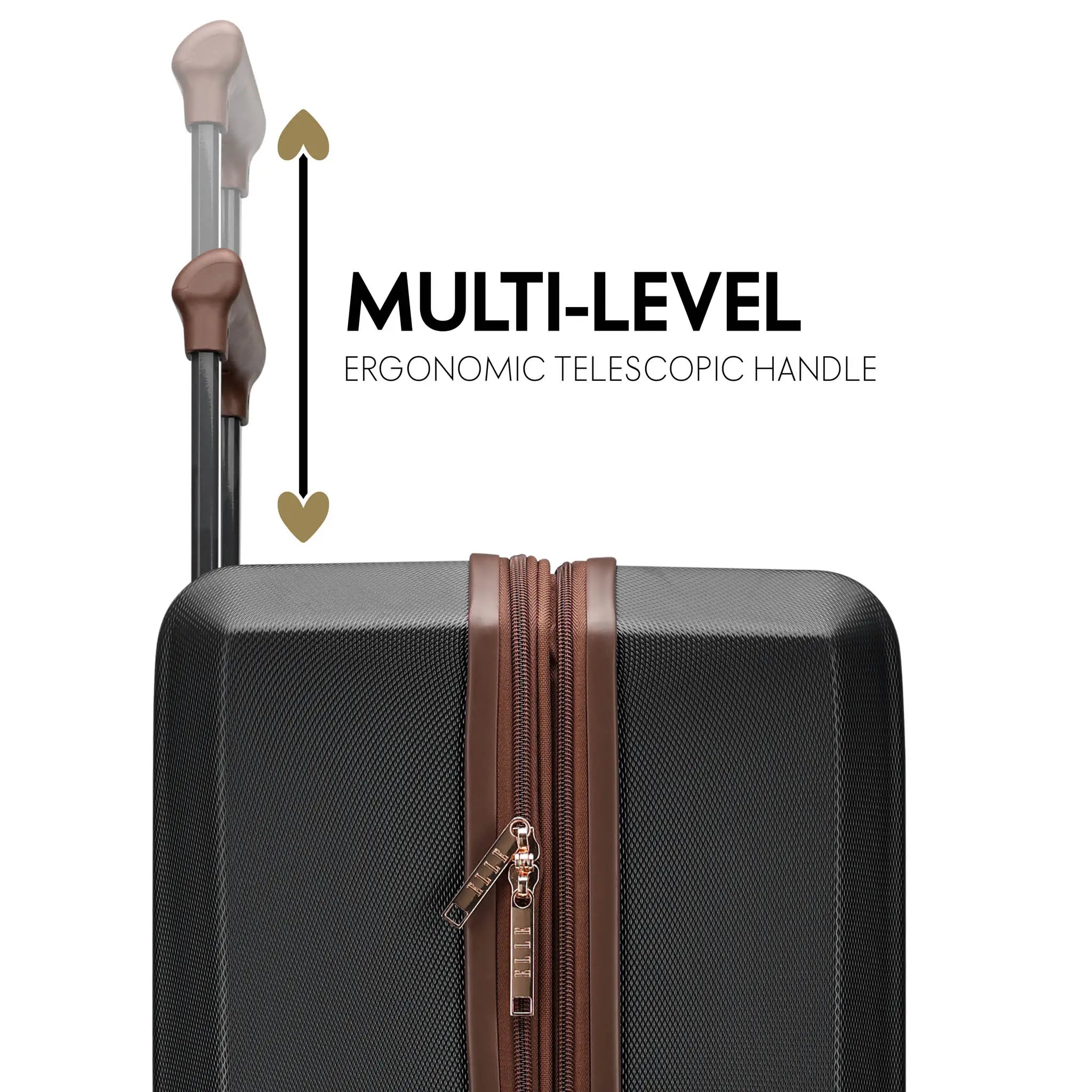 Luxe Journey Erweiterbares 5-teiliges Retro-Gepäckset