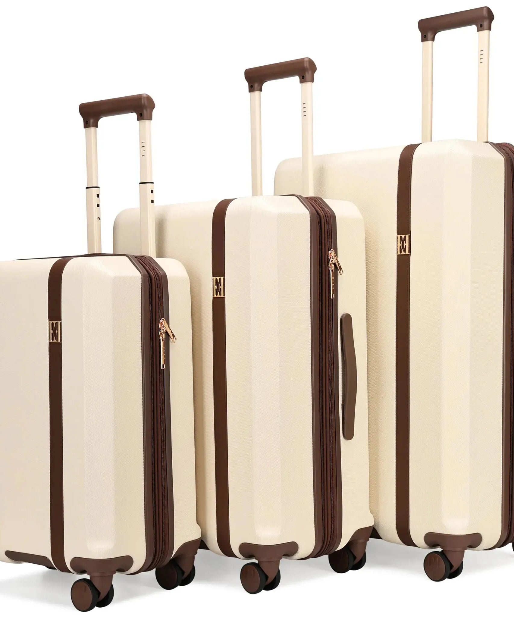 Luxe Journey 3-teiliges, erweiterbares Retro-Gepäckset