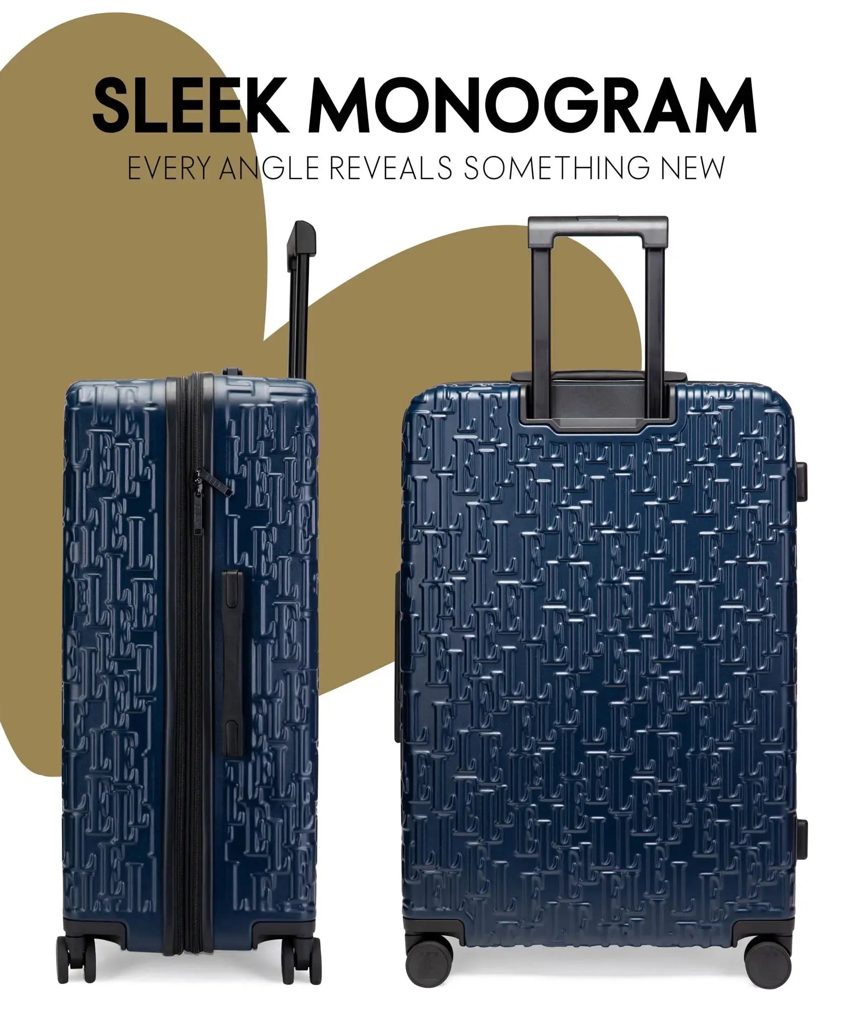 Wayfarer dreiteiliges erweiterbares Monogramm-Gepäckset