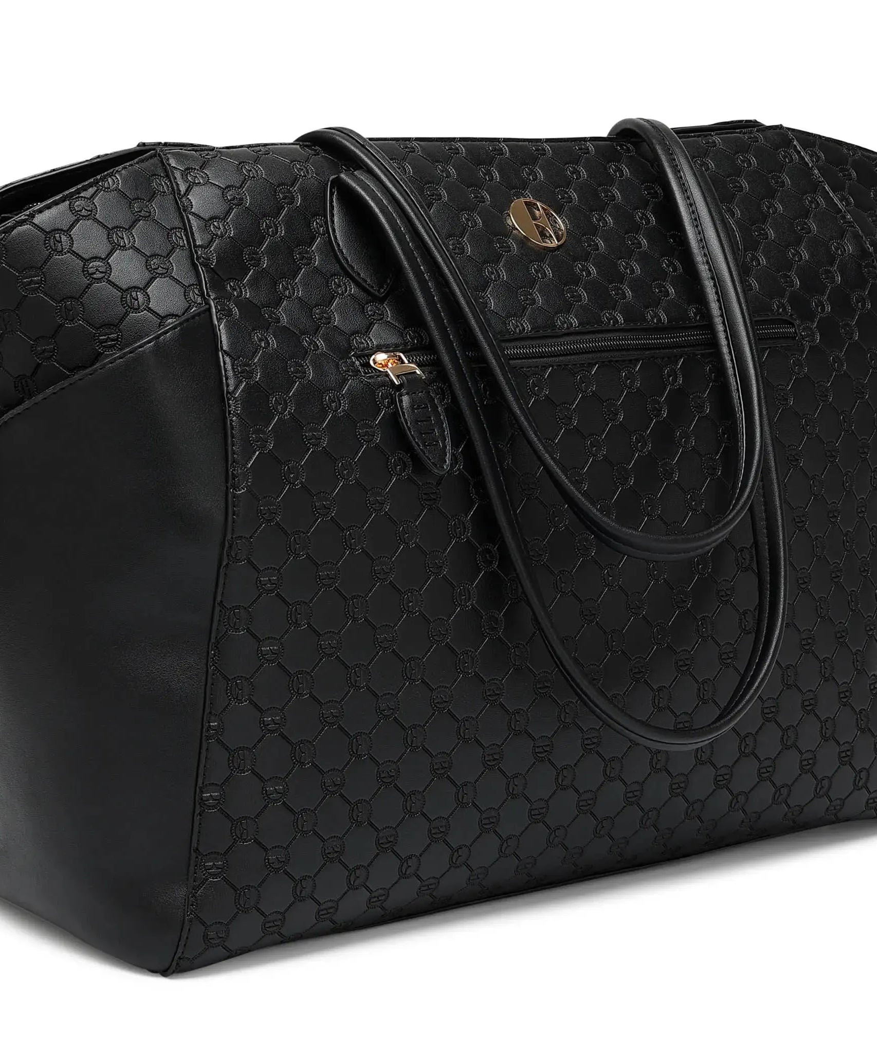 Compass 32L Weekender Tote Bag aus veganem Leder mit Monogramm