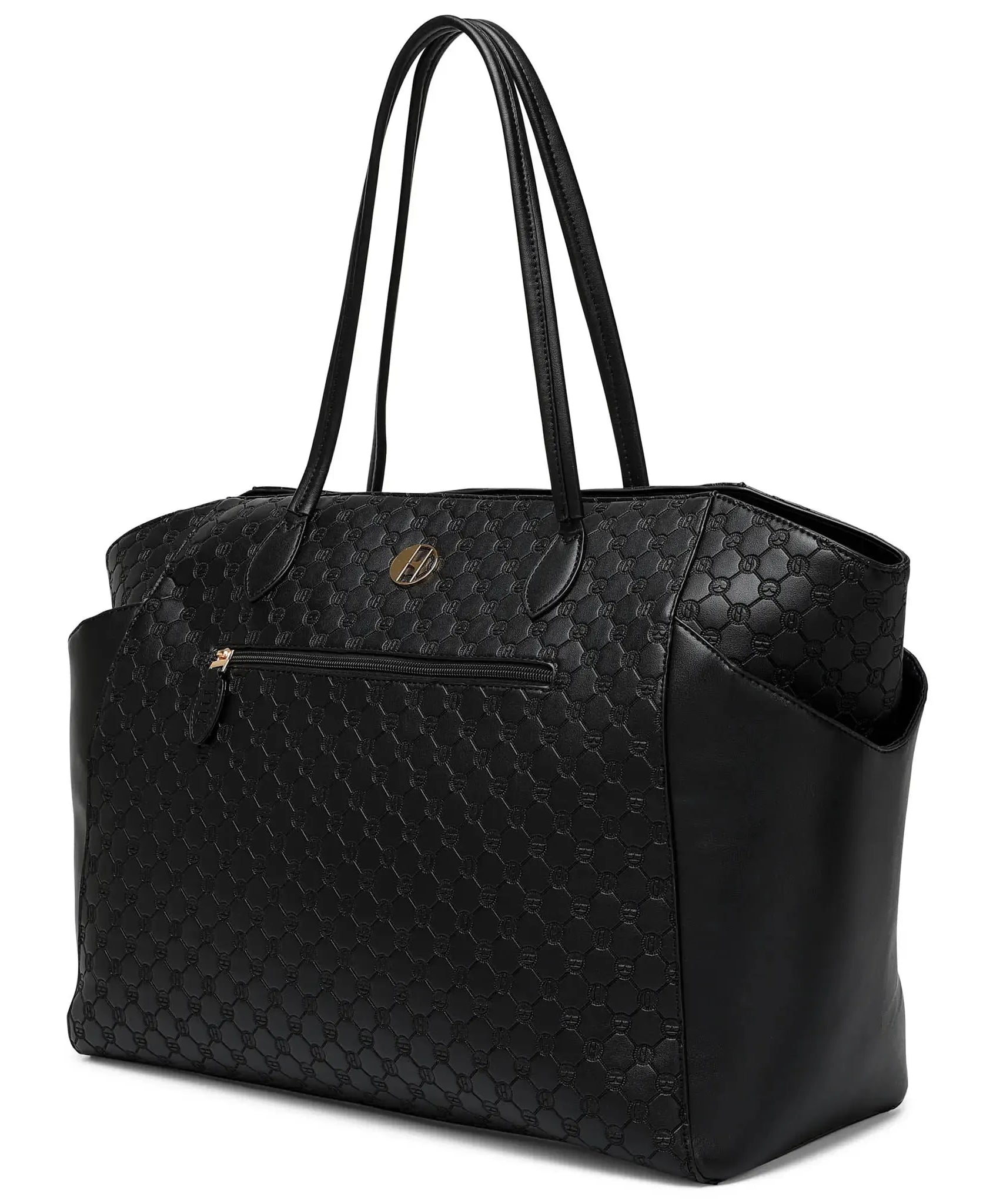 Compass 32L Weekender Tote Bag aus veganem Leder mit Monogramm