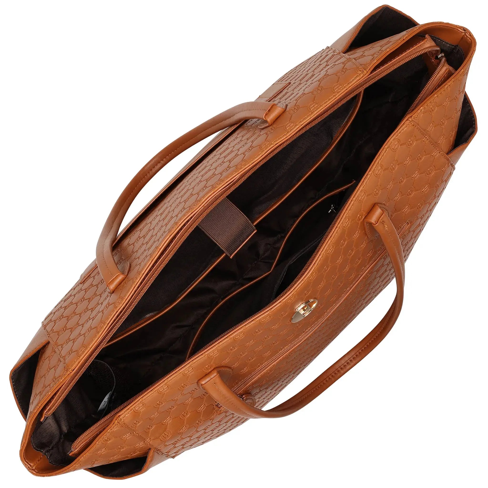 Compass 32L Weekender Tote Bag aus veganem Leder mit Monogramm