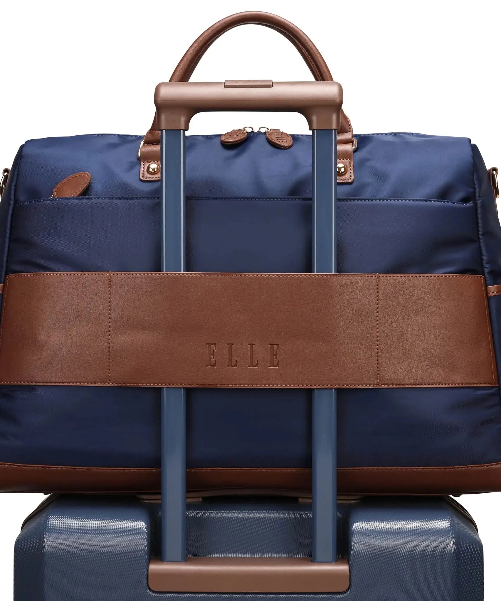 Luxe Journey 30L Reisetasche aus Twill und veganem Leder