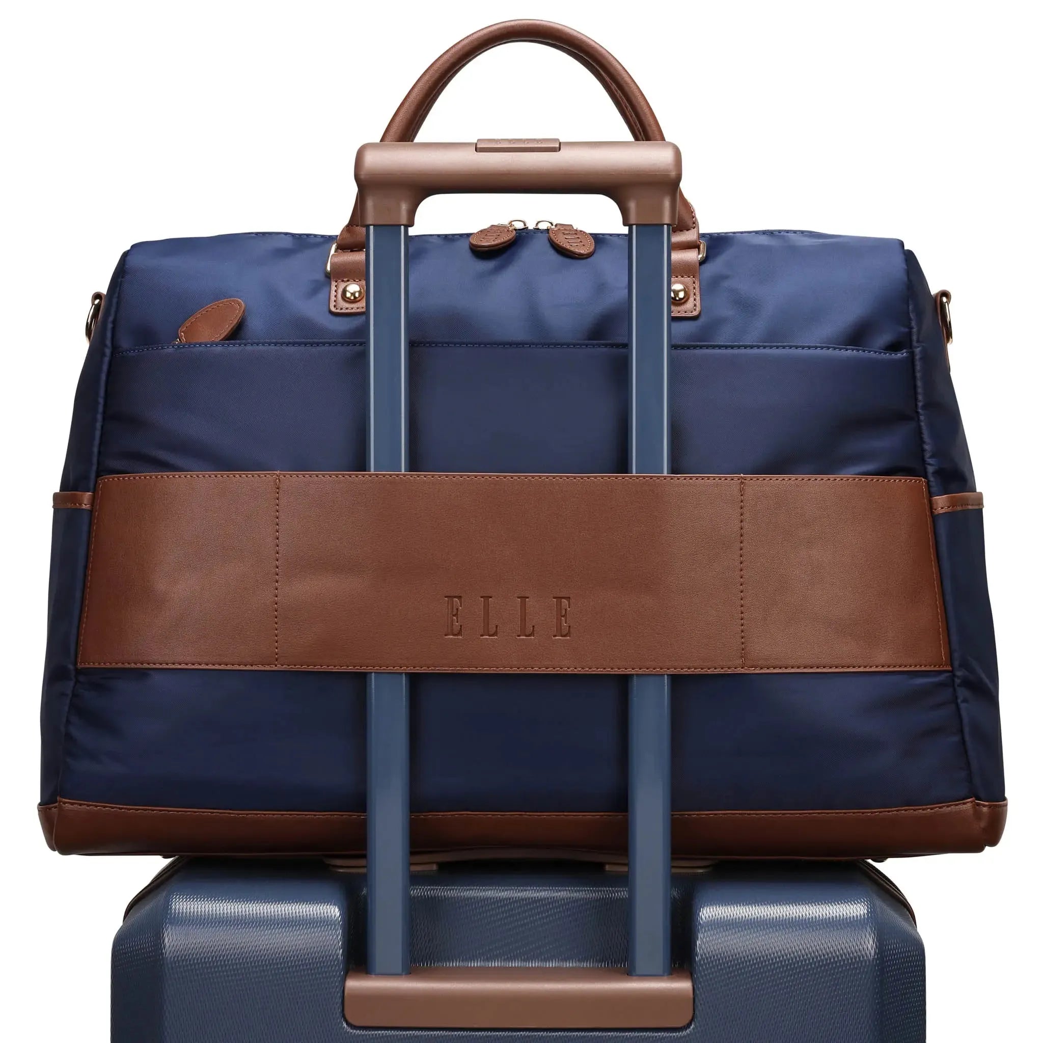 Luxe Journey 30L Reisetasche aus Twill und veganem Leder