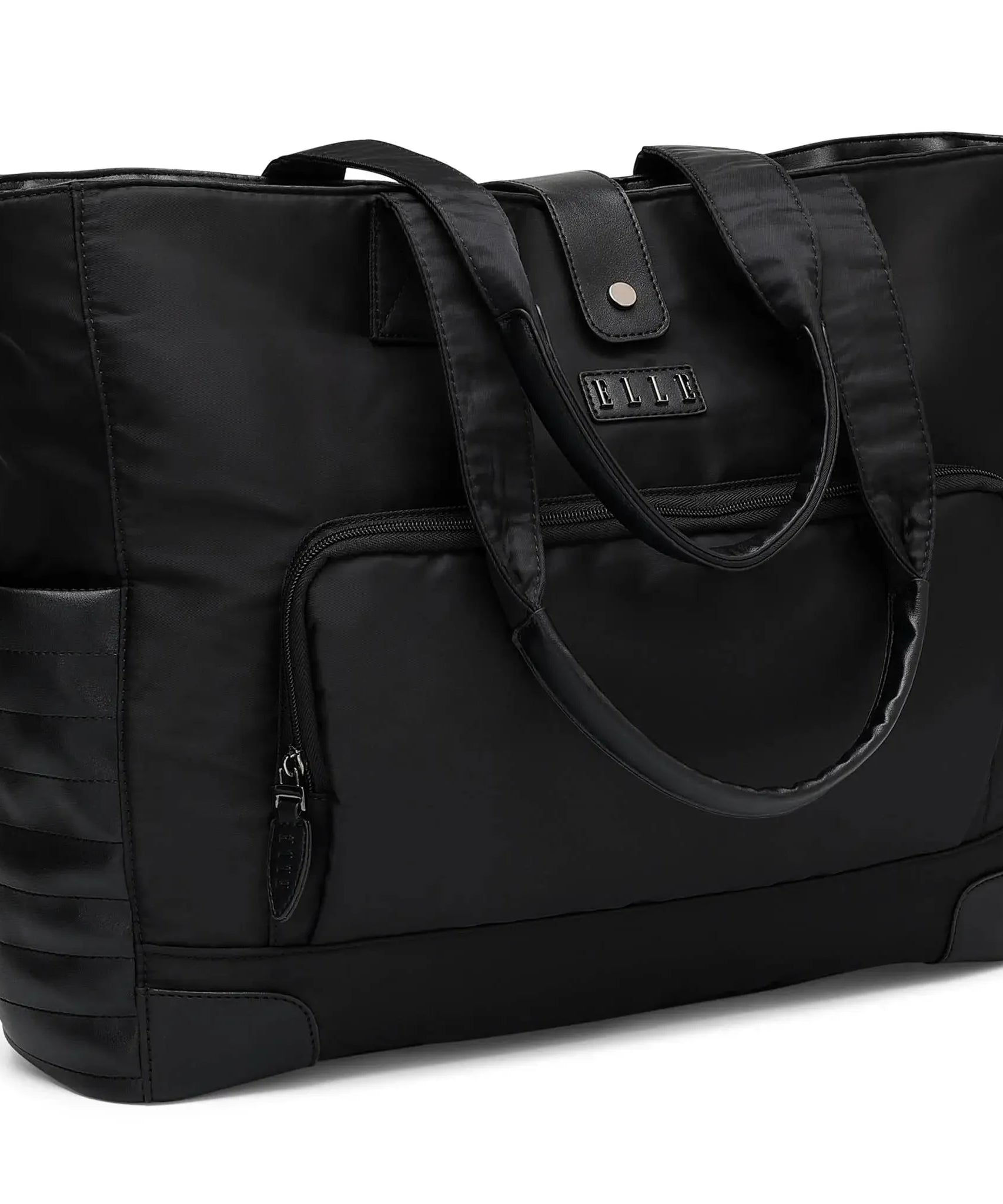 Voyage 25L Weekender-Tasche aus Twill und veganem Leder