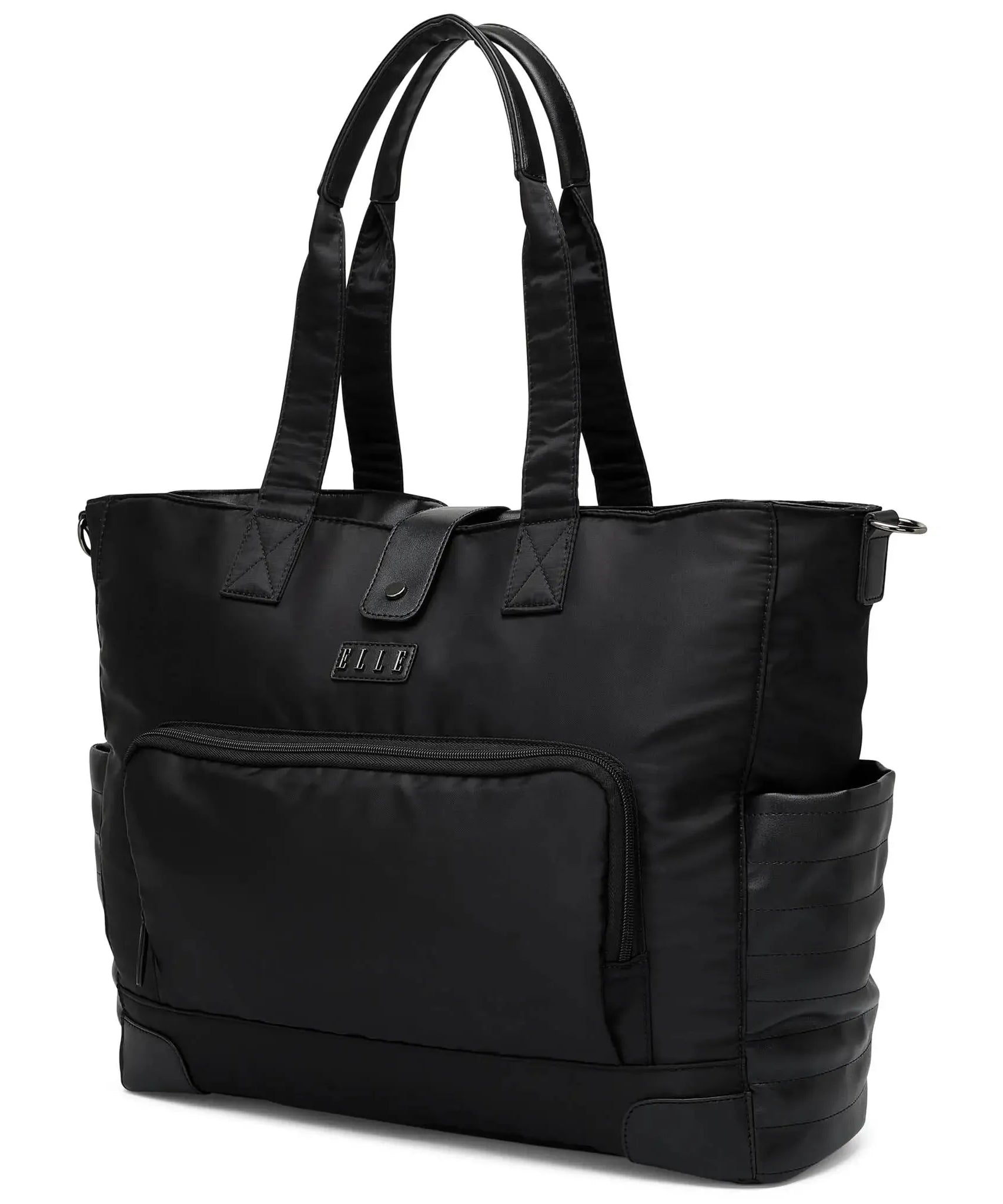 Voyage 25L Weekender-Tasche aus Twill und veganem Leder