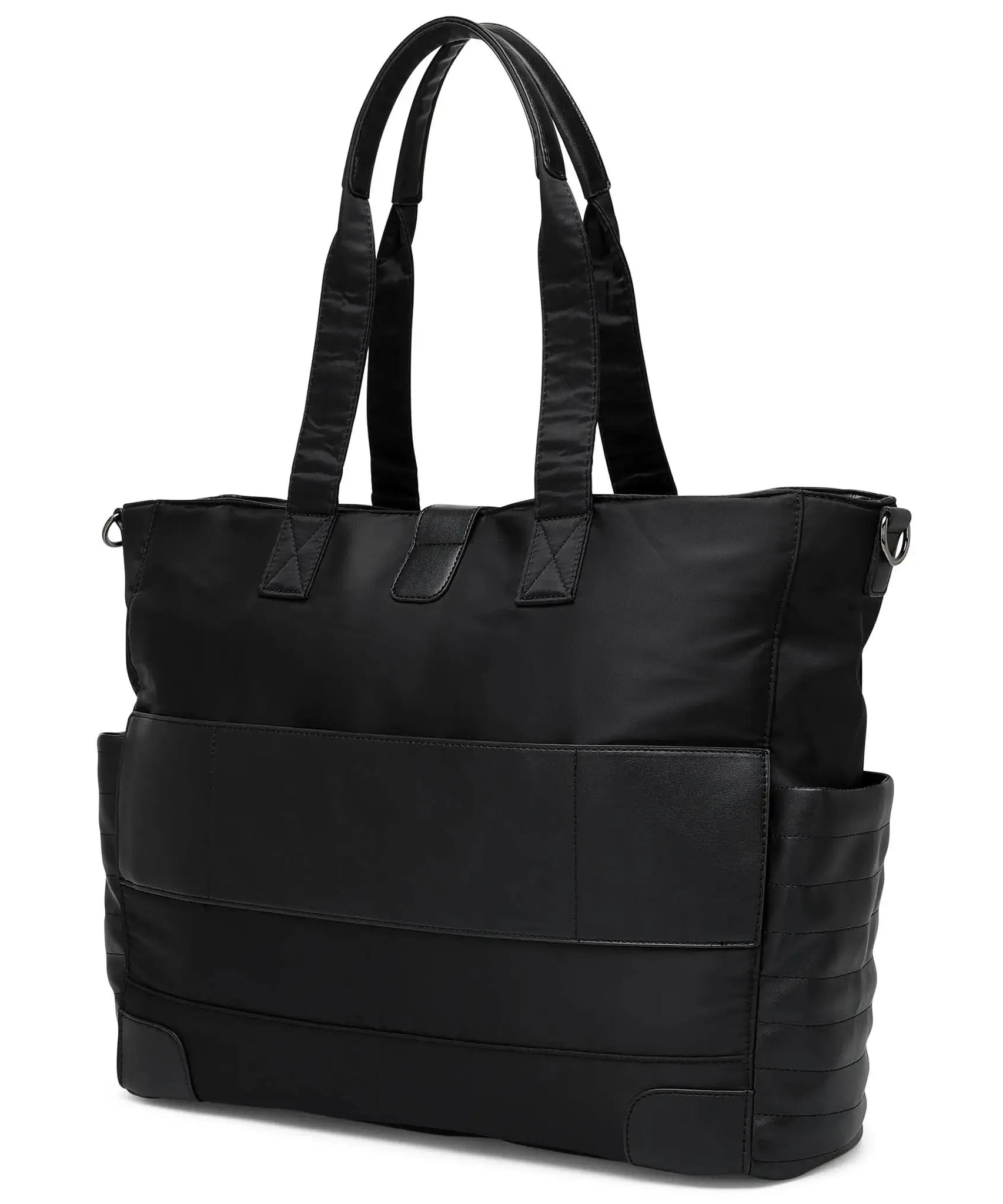 Voyage 25L Weekender-Tasche aus Twill und veganem Leder