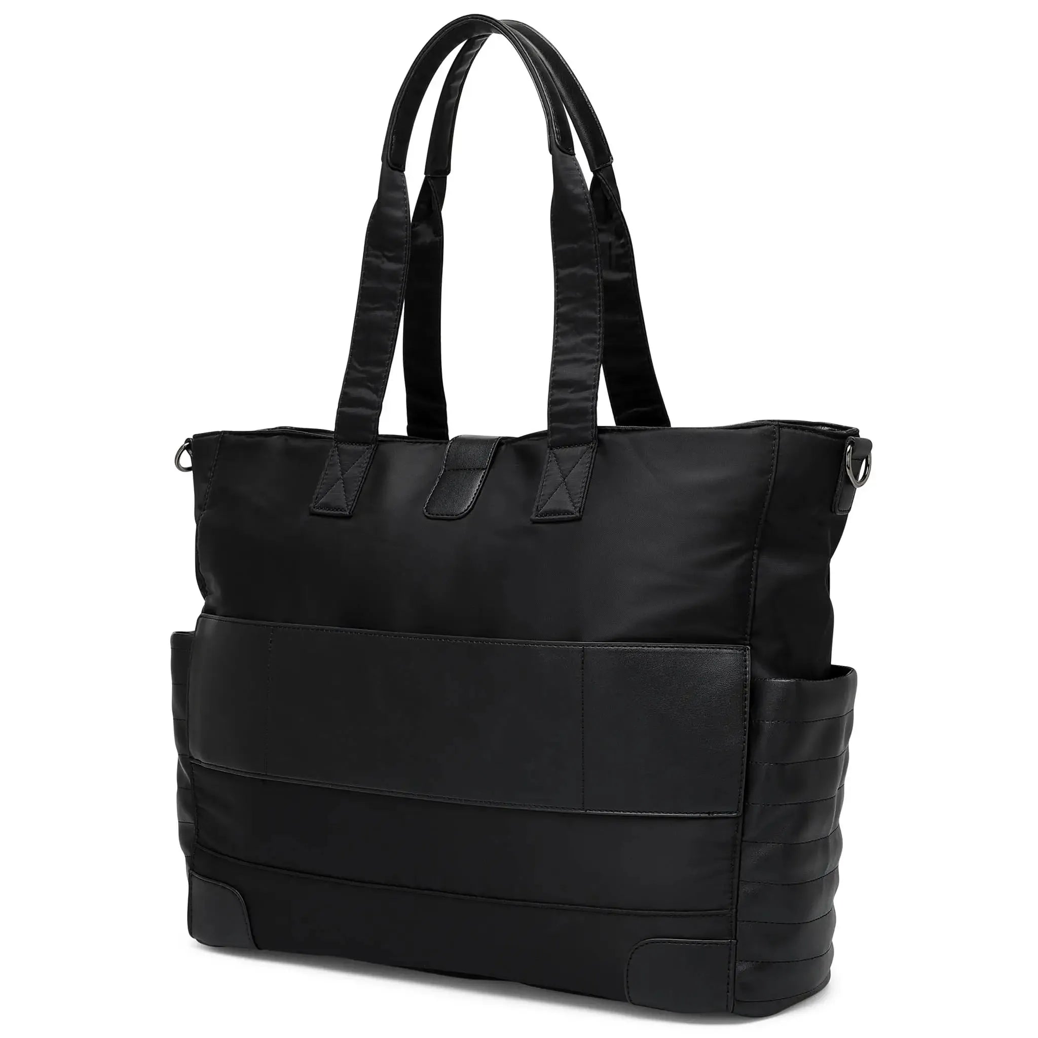 Voyage 25L Weekender-Tasche aus Twill und veganem Leder