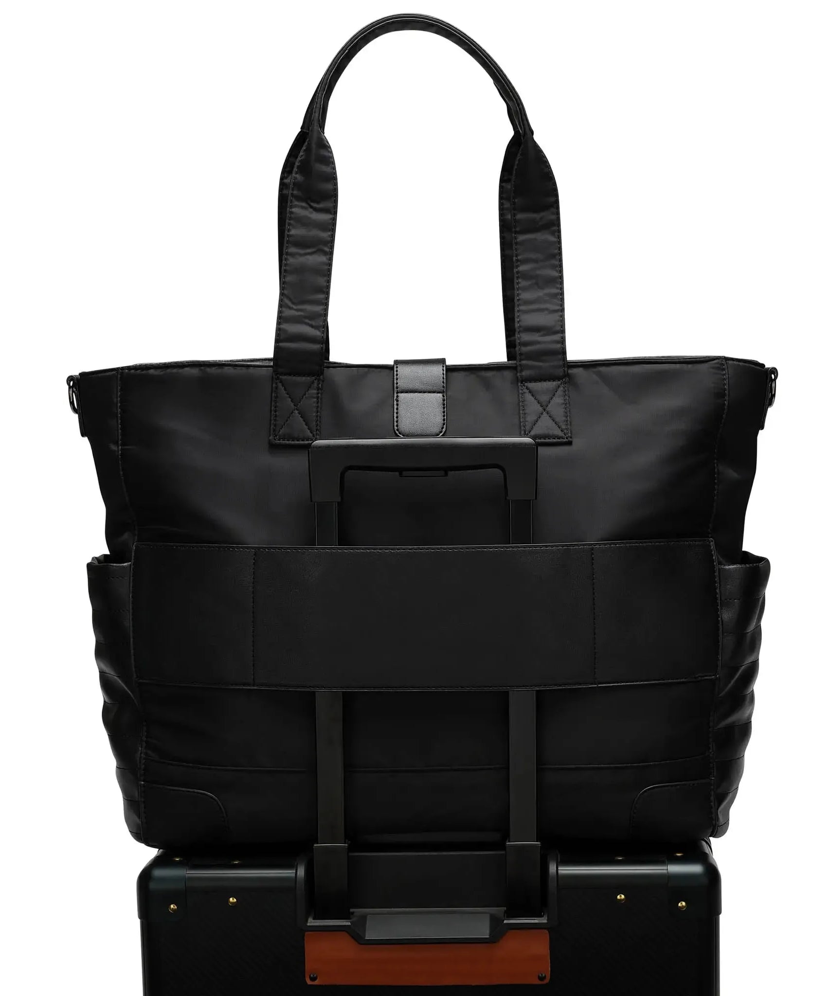 Voyage 25L Weekender-Tasche aus Twill und veganem Leder