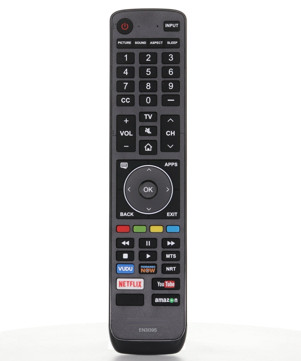 Sharp EN3I39S 2018 Smart TV Remote Control for Sharp Smart TVs | Vudu | Fandango | Netflix | YouTube | Amazon - EN3I39S