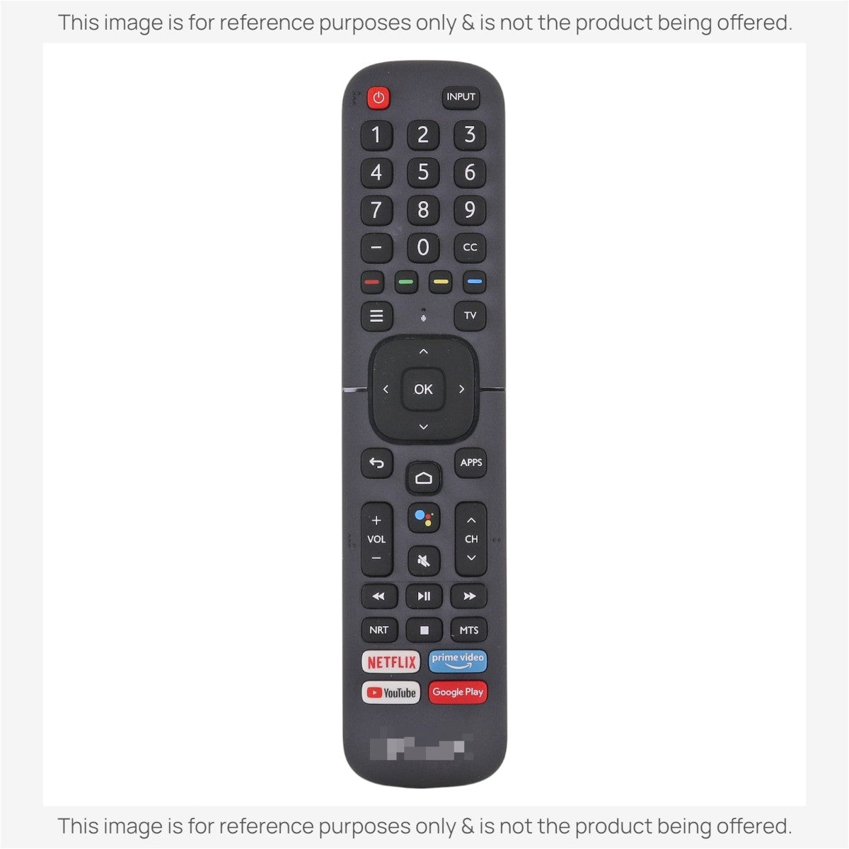Hisense ERF2K60H / ERF2A60 TV Remote Control | AndroidTV | Voice | 2020 | Netflix | Prime Video | Youtube | Google Play - 266510