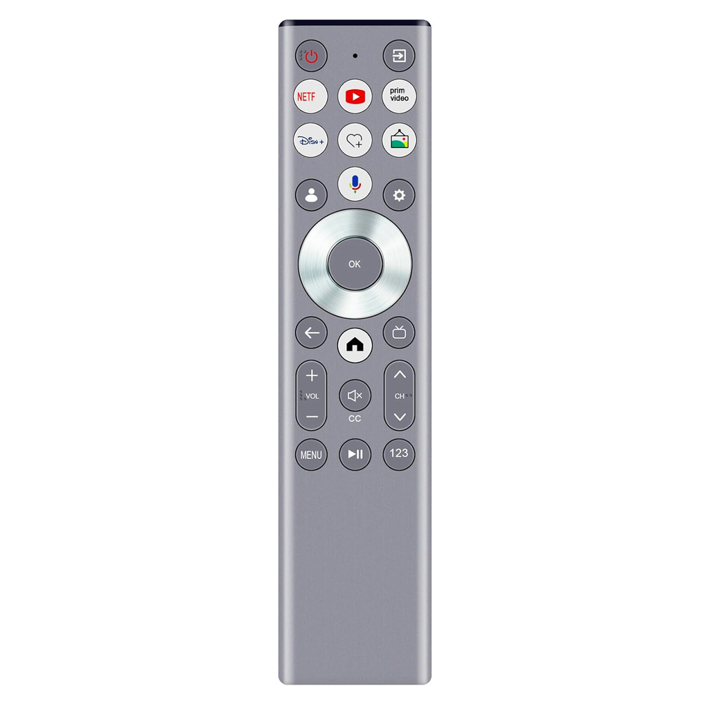 Substitute for Hisense ERF6G80H / ERF6A80 Google Voice TV Remote Control | A7, U8 Series [ERF6B80HL]