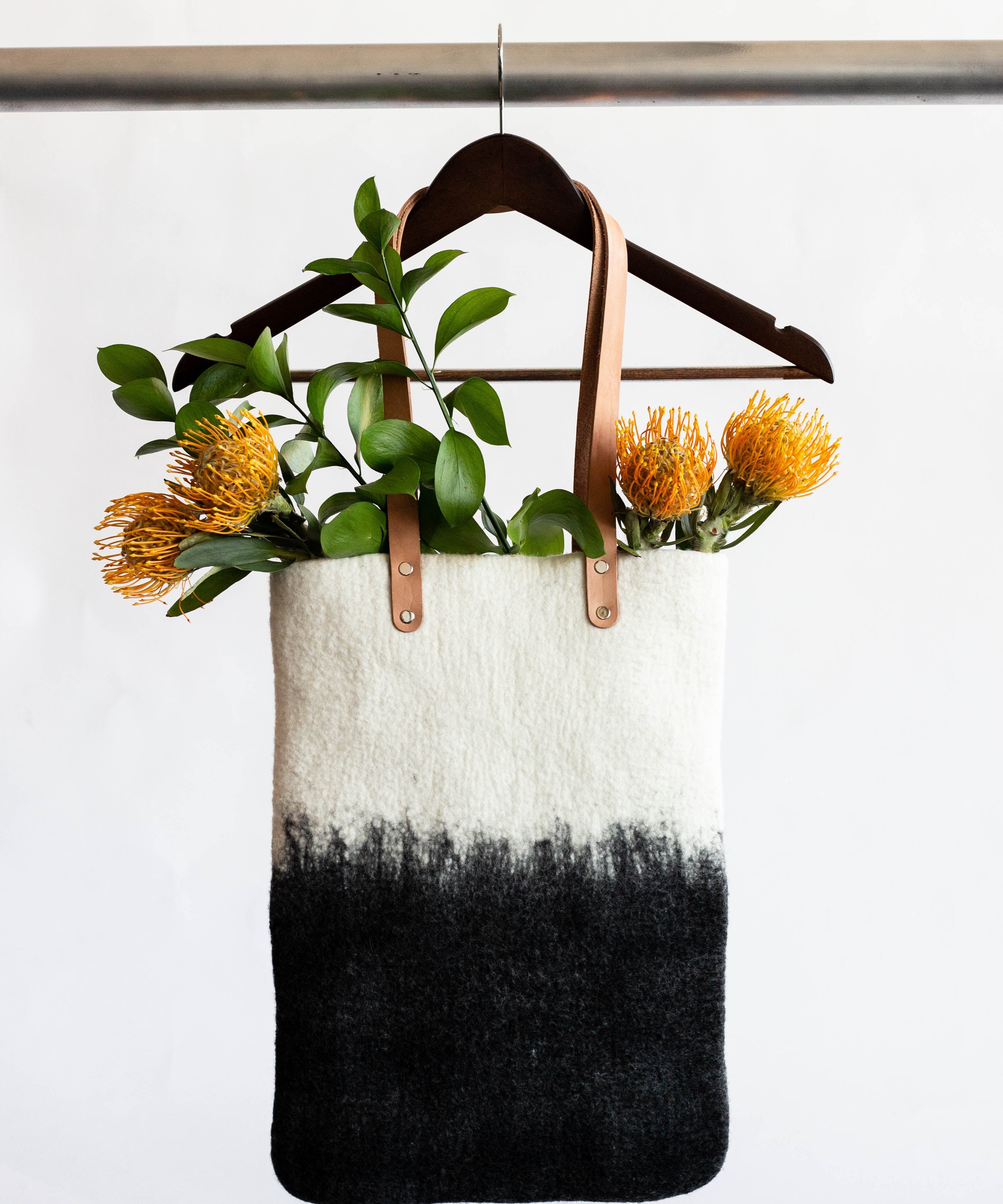 Eclipse Hand-Felted Wool Tote