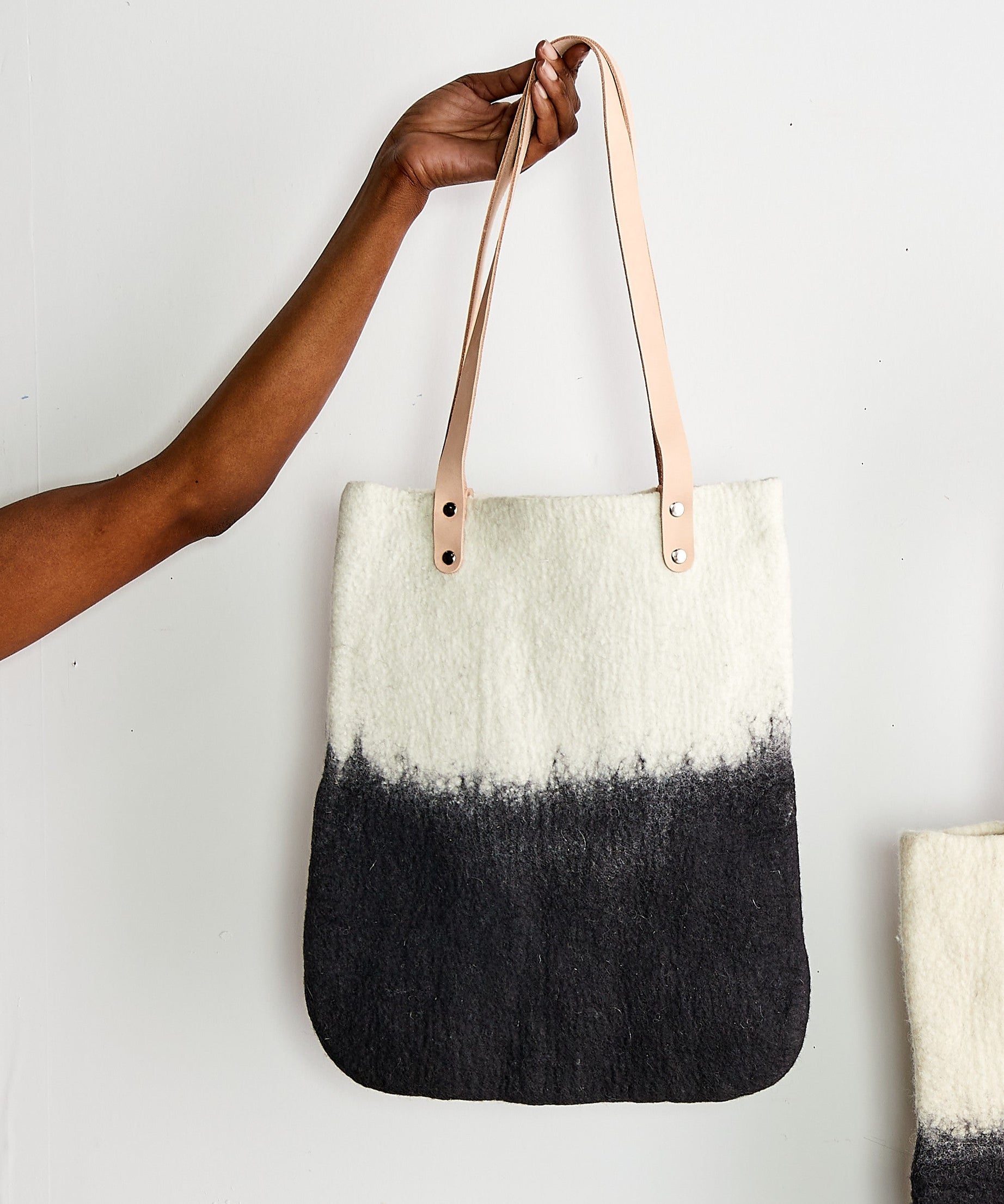 Eclipse Hand-Felted Wool Tote