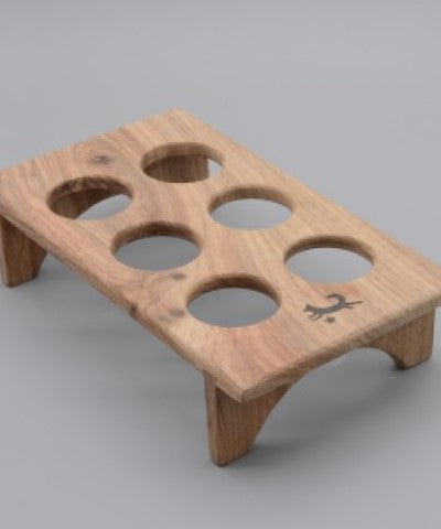 Hand-Carved Wooden Fridge Egg Tray