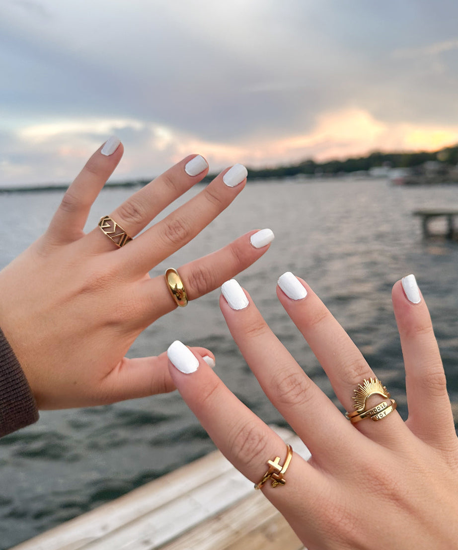 Gold Wrapped Cross Ring