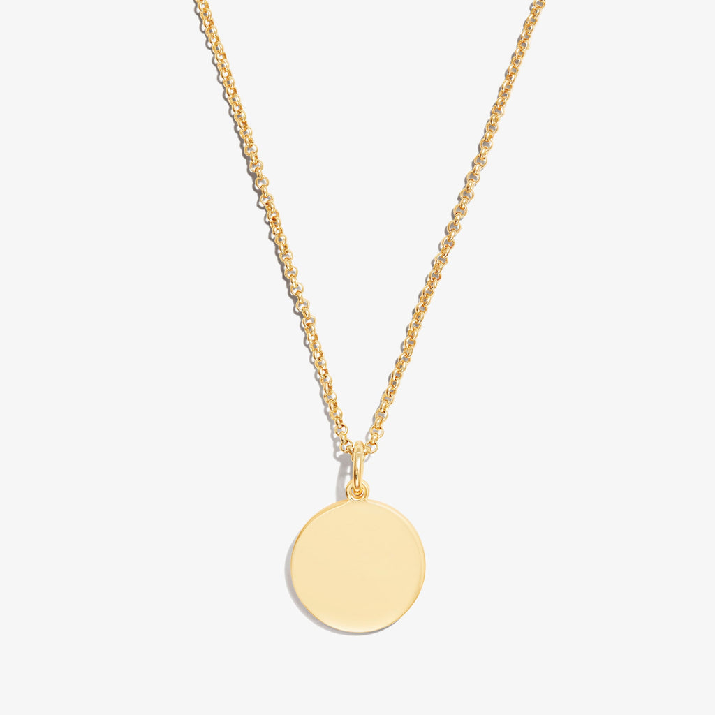 Circle Charm Necklace, 21''