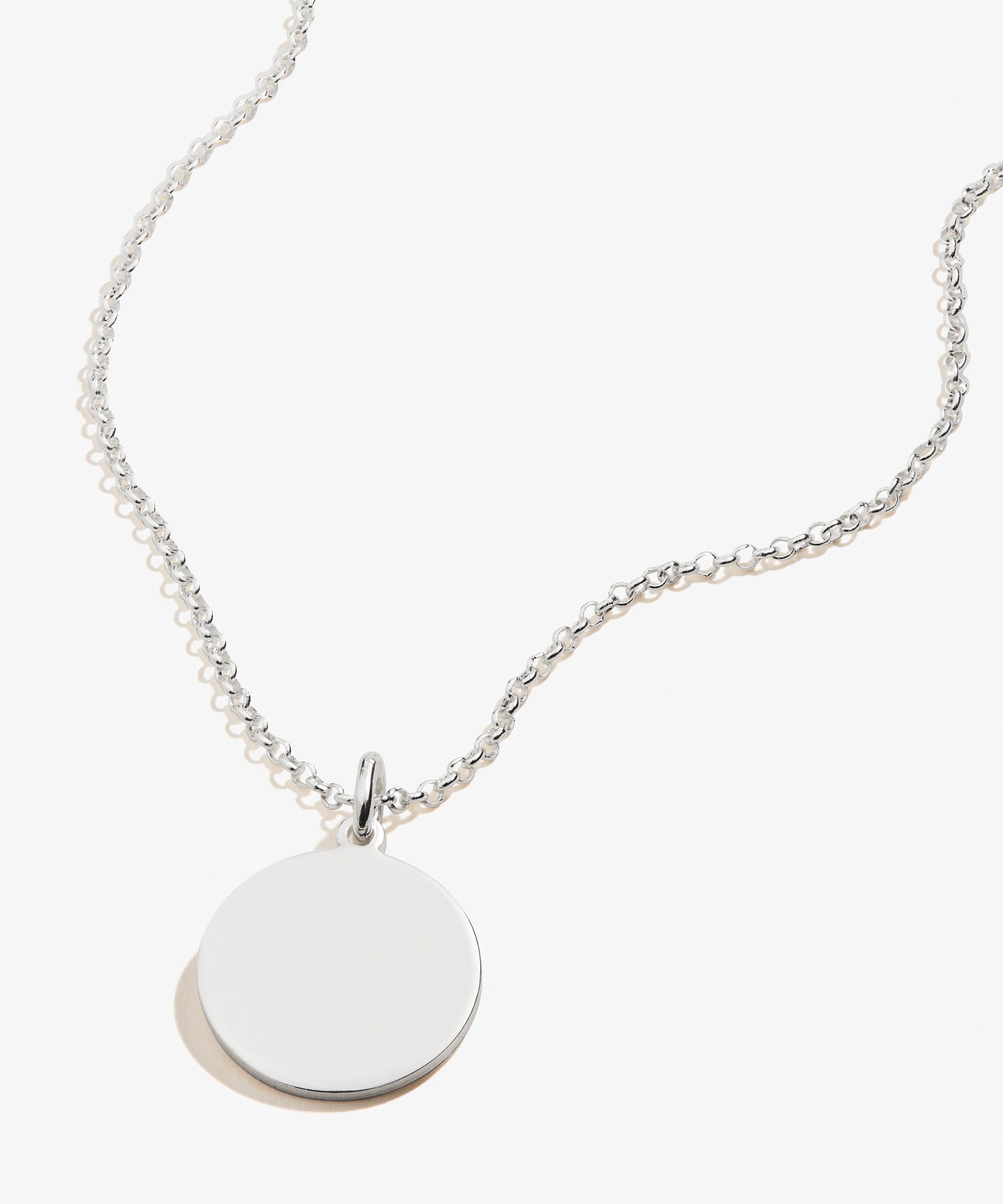 Circle Charm Necklace, 21''