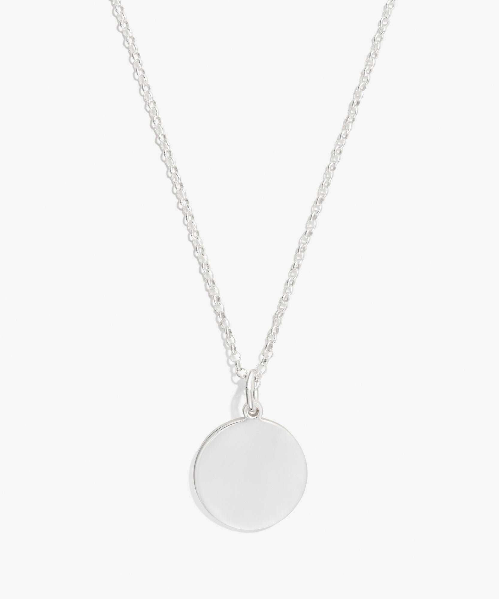 Circle Charm Necklace, 21''