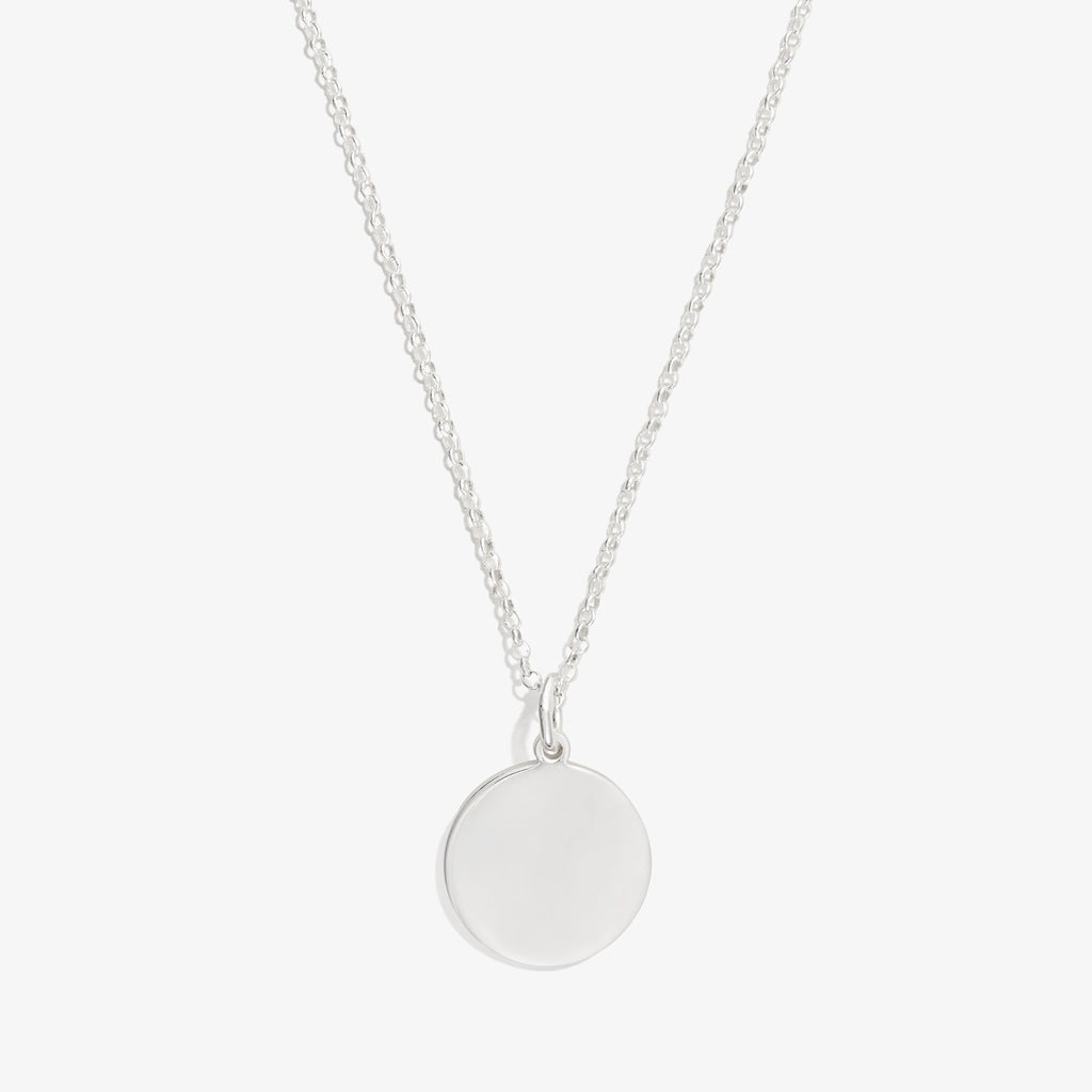 Circle Charm Necklace, 21''