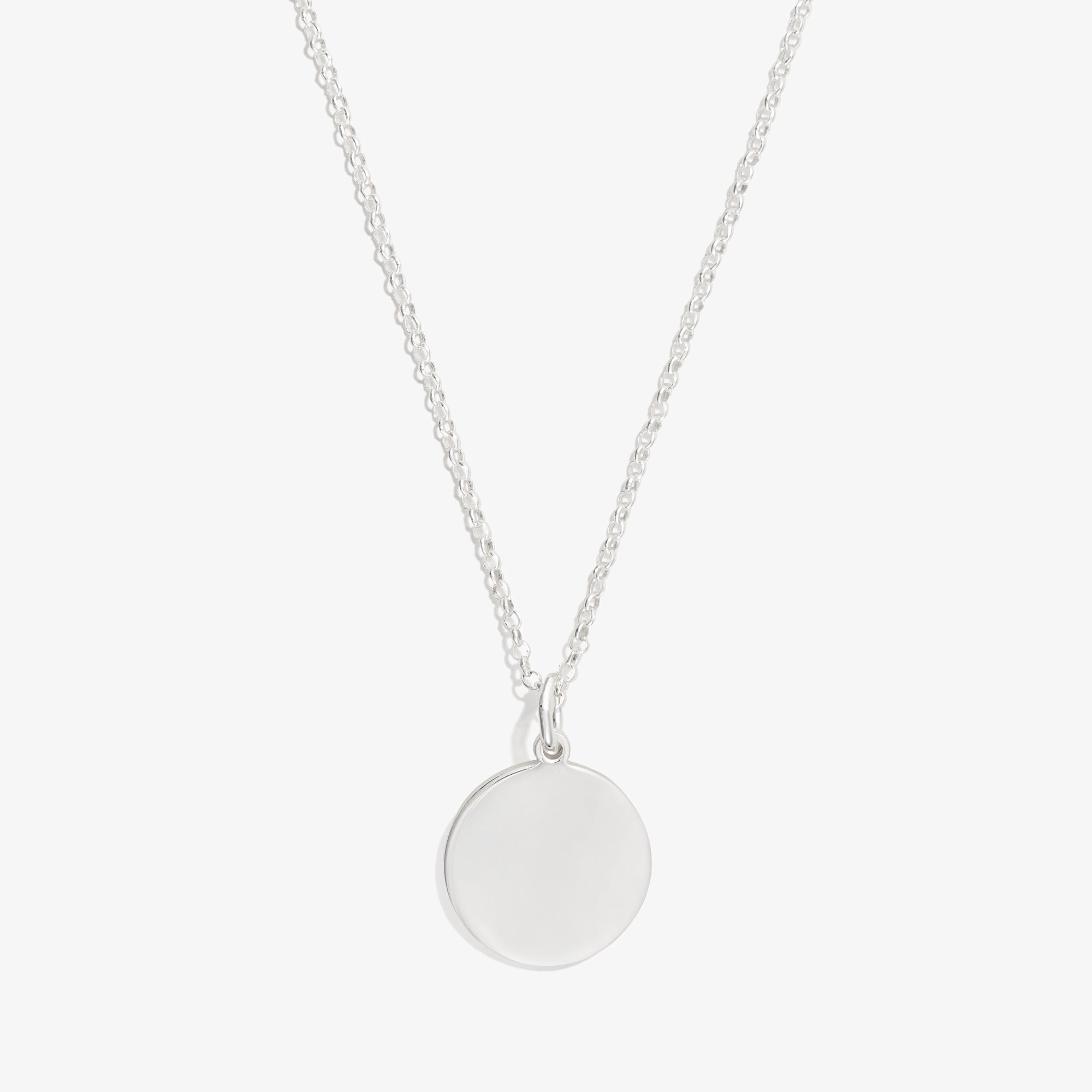 Circle Charm Necklace, 21''