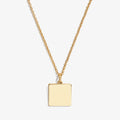 Square Charm Necklace, 21''