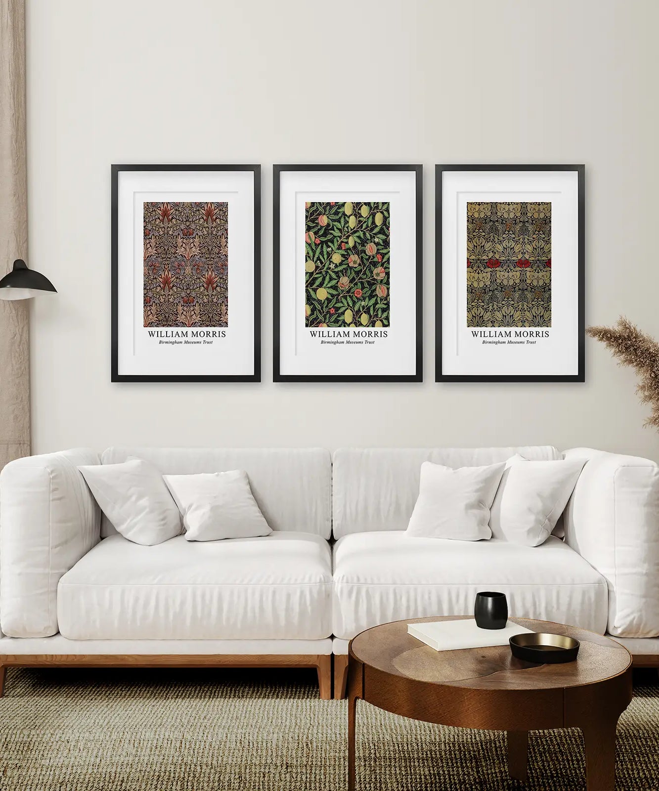 William Morris 3-teiliges Wandbild Set Heimdeko