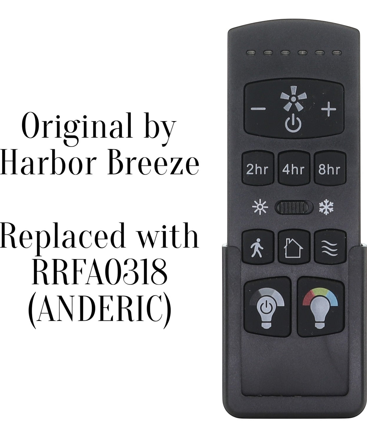 Harbor Breeze FA0198 Ceiling Fan Remote Control | Arbormere 60-in  | 4L000016210, A25-FA0198A
