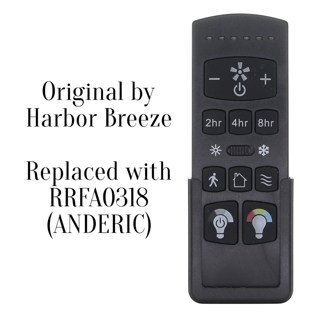 Harbor Breeze FA0198 Ceiling Fan Remote Control | Arbormere 60-in  | 4L000016210, A25-FA0198A