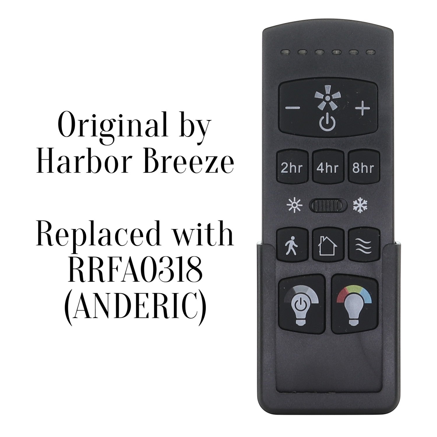 Harbor Breeze FA0198 Ceiling Fan Remote Control | Arbormere 60-in  | 4L000016210, A25-FA0198A