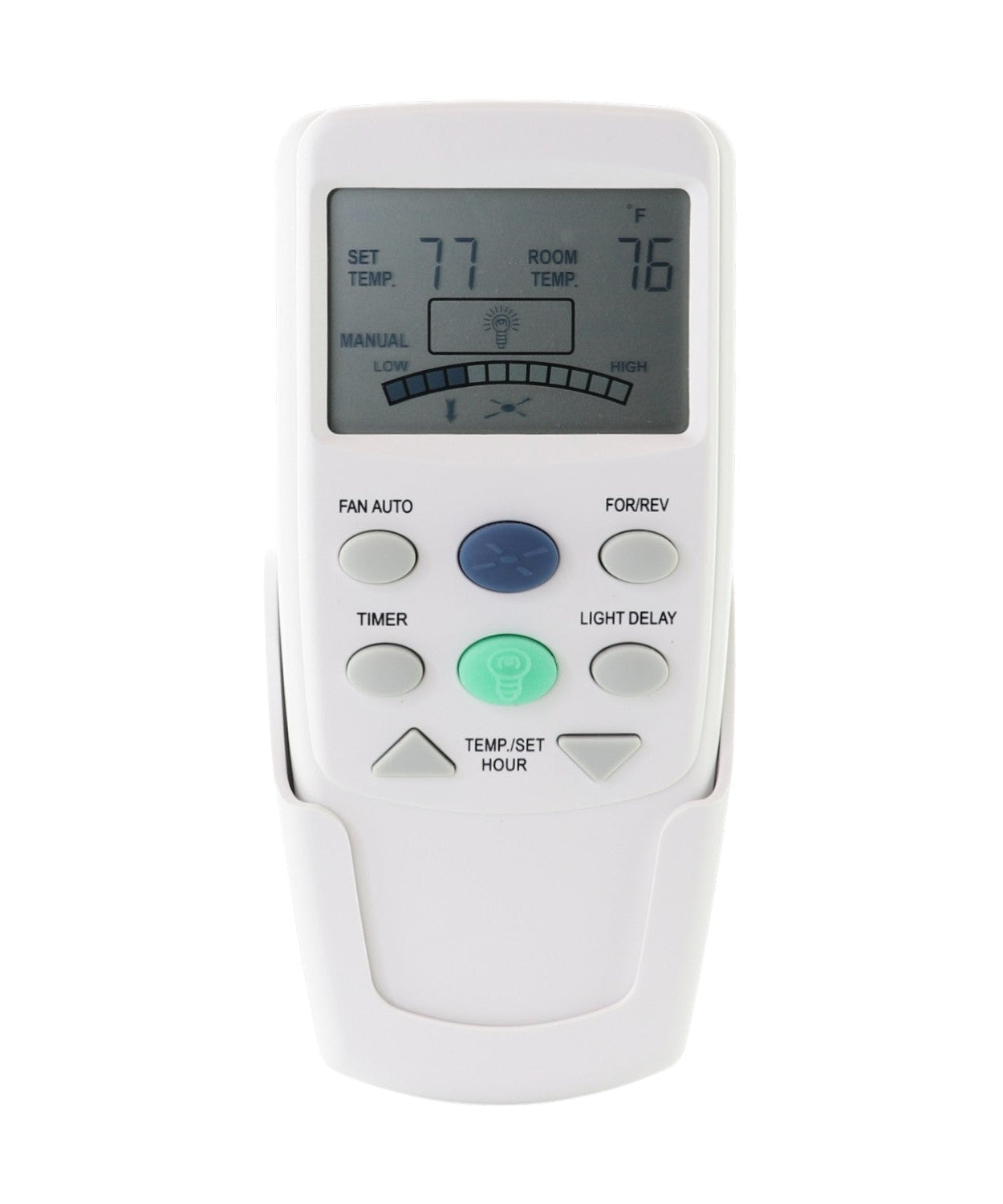 Anderic FAN9TR Replacement Thermostatic Ceiling Fan Remote Control with Reverse Key for Hampton Bay | L3HFAN9T, FAN-9T