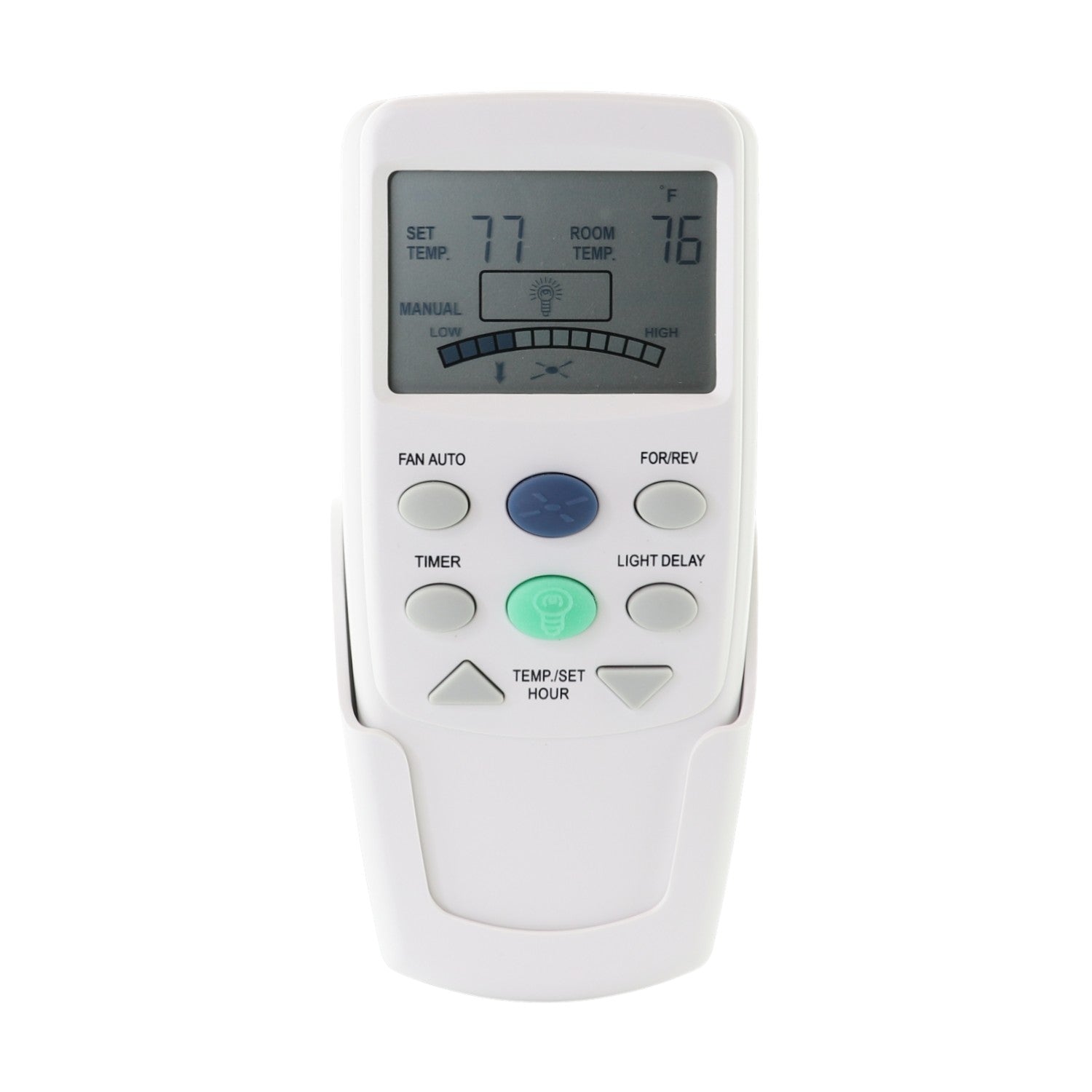 Anderic FAN9TR Replacement Thermostatic Ceiling Fan Remote Control with Reverse Key for Hampton Bay | L3HFAN9T, FAN-9T