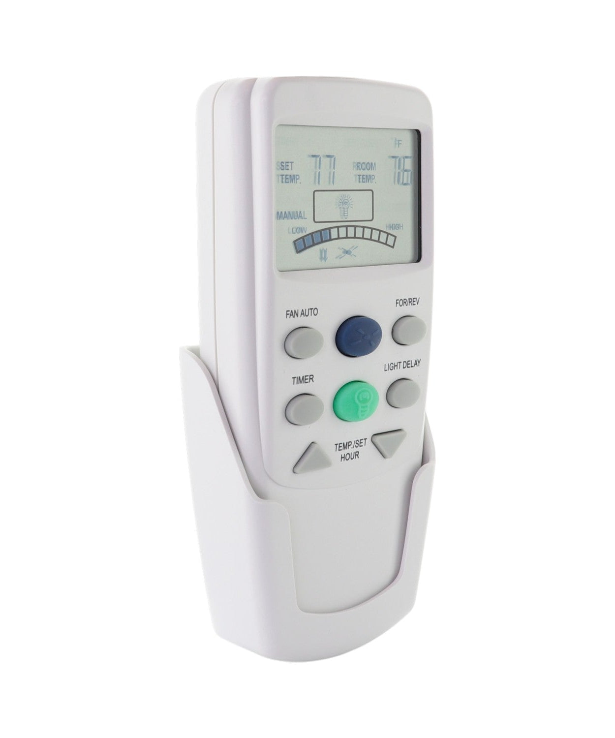 Anderic FAN9TR Replacement Thermostatic Ceiling Fan Remote Control with Reverse Key for Hampton Bay | L3HFAN9T, FAN-9T