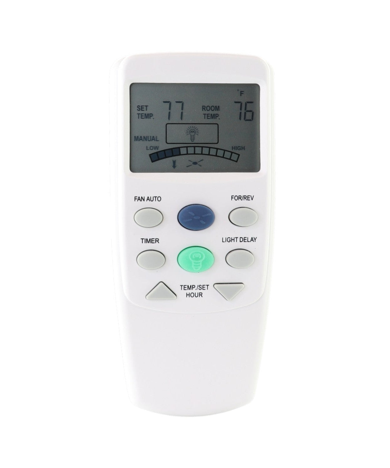 Anderic FAN9TR Replacement Thermostatic Ceiling Fan Remote Control with Reverse Key for Hampton Bay | L3HFAN9T, FAN-9T