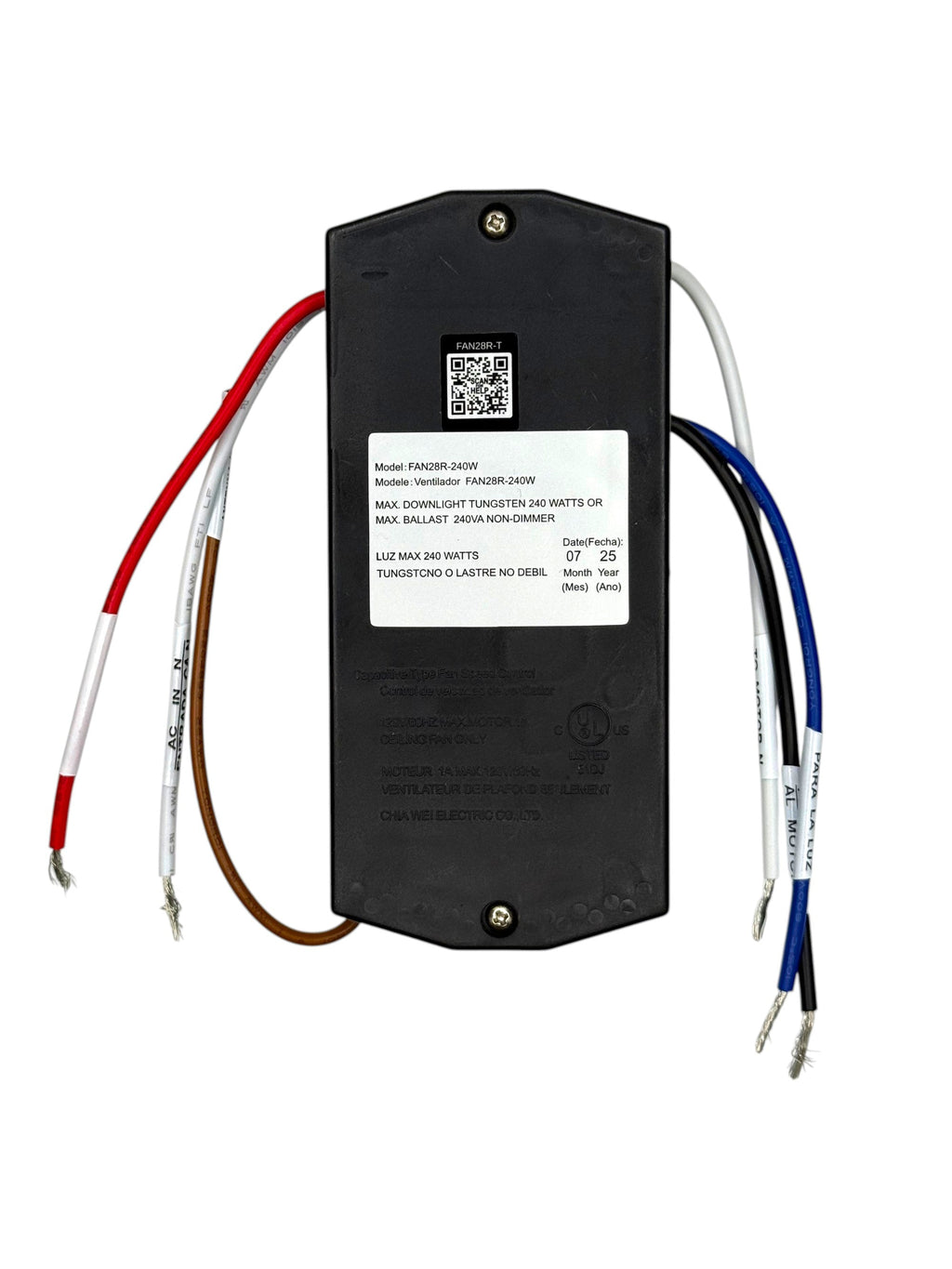 Anderic RR7099TKIT Universal Ceiling Fan Remote Control Add-on Kit for 3 Speed Ceiling Fans