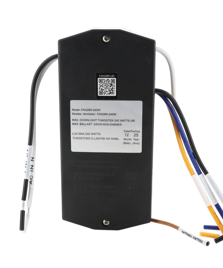 Anderic FAN28R-UD UP & Down light Ceiling Fan Remote control receiver for Hampton Bay | AC | 3-Speed | Dimming - FAN28RUD