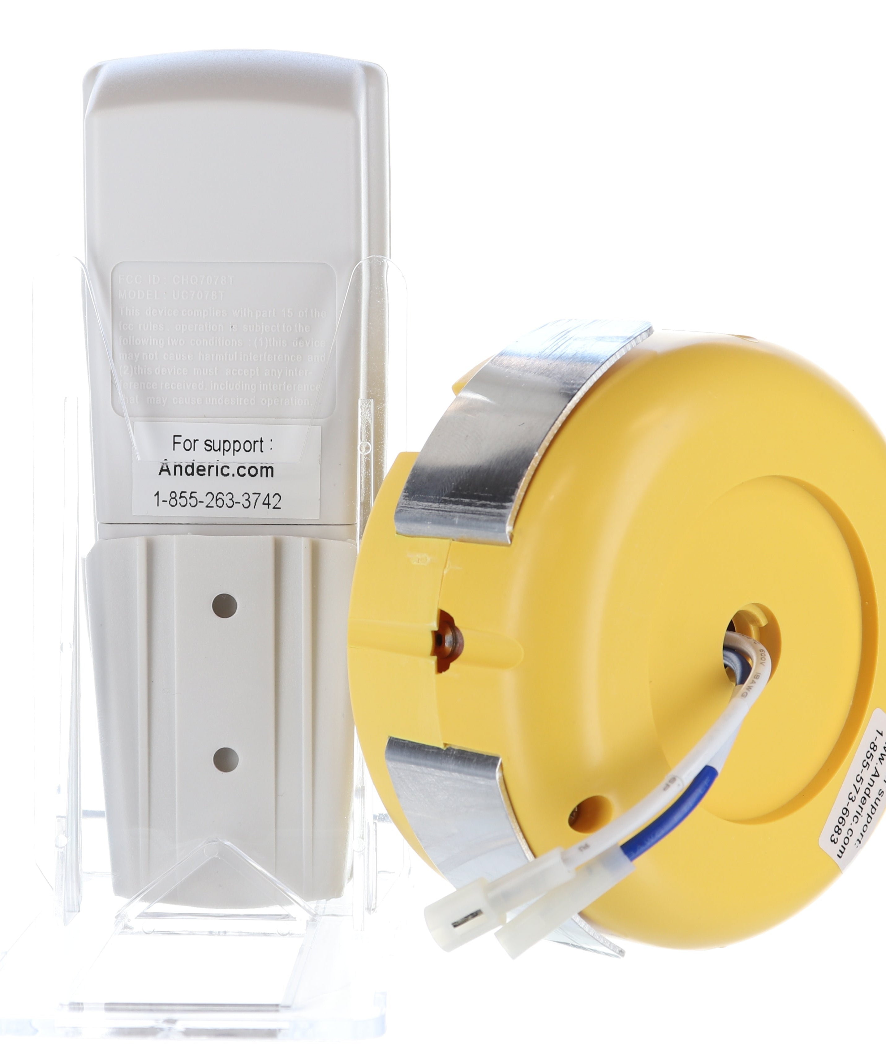 Anderic FAN2R-RR7078TR-KIT Ceiling Fan Remote Control Kit for Hampton Bay, Hunter and others - FAN2R, RR7078TR