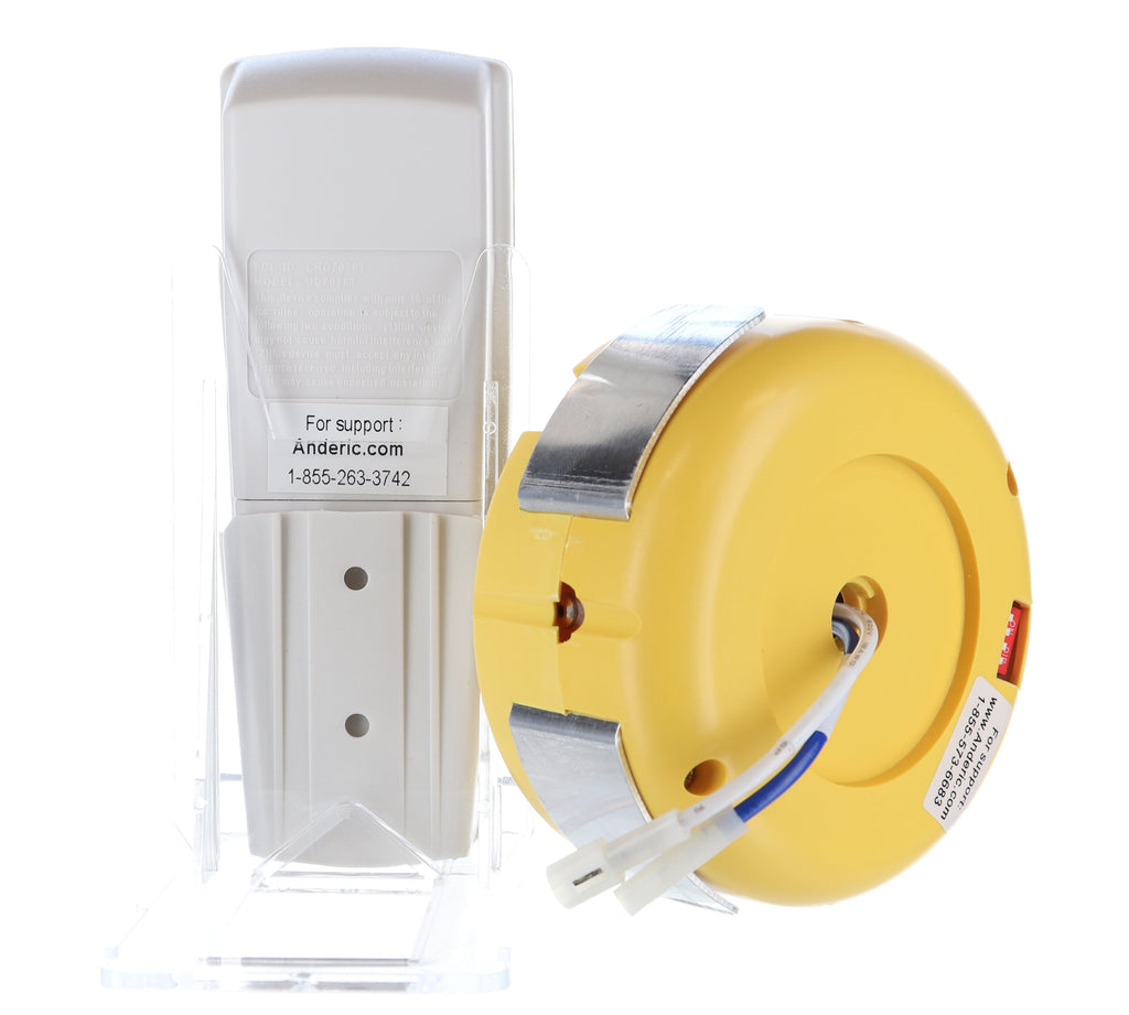 Anderic FAN2R-RR7078TR-KIT Ceiling Fan Remote Control Kit for Hampton Bay, Hunter and others - FAN2R, RR7078TR